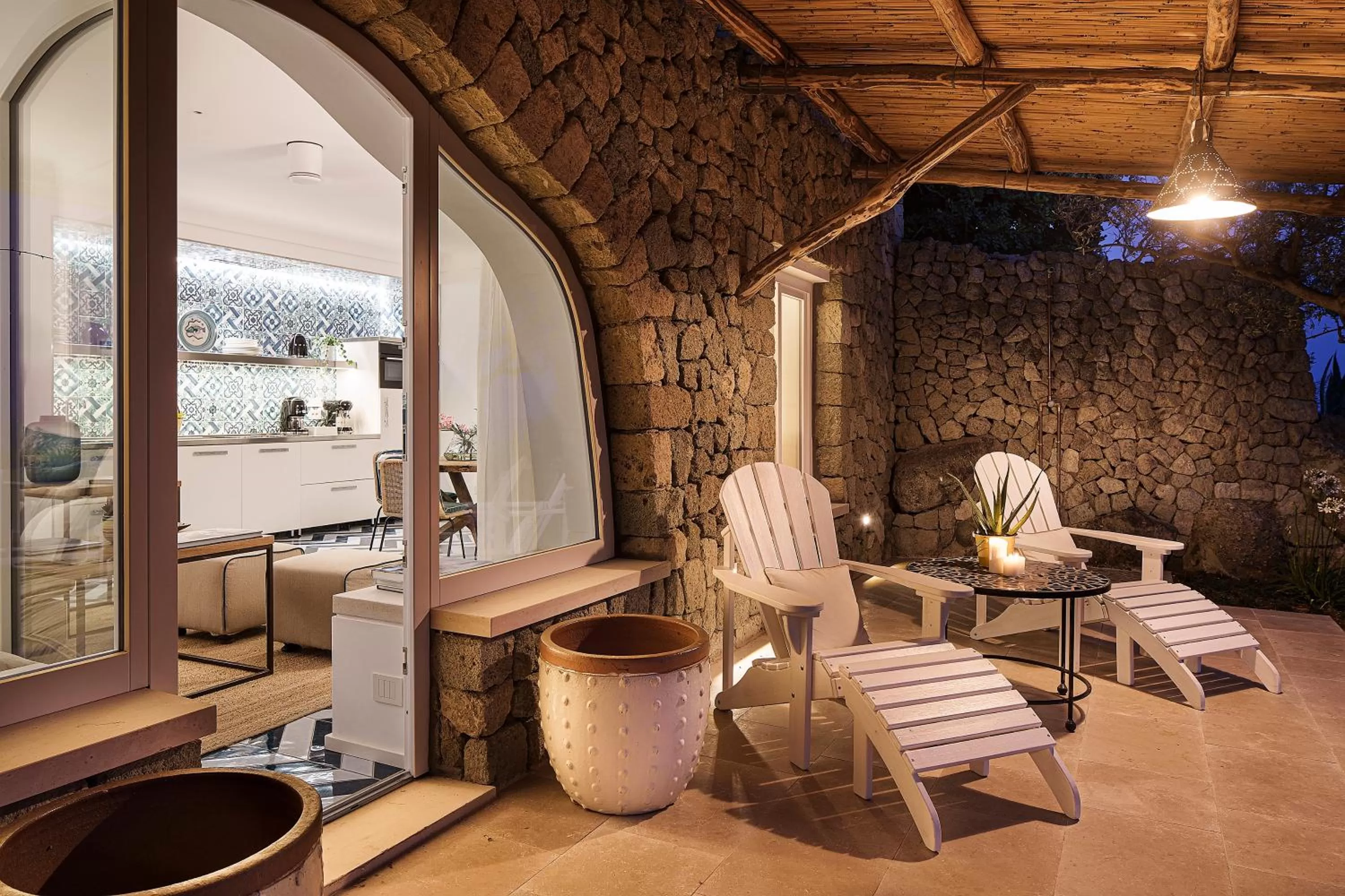 Patio in Costa Del Capitano Seaside Villas