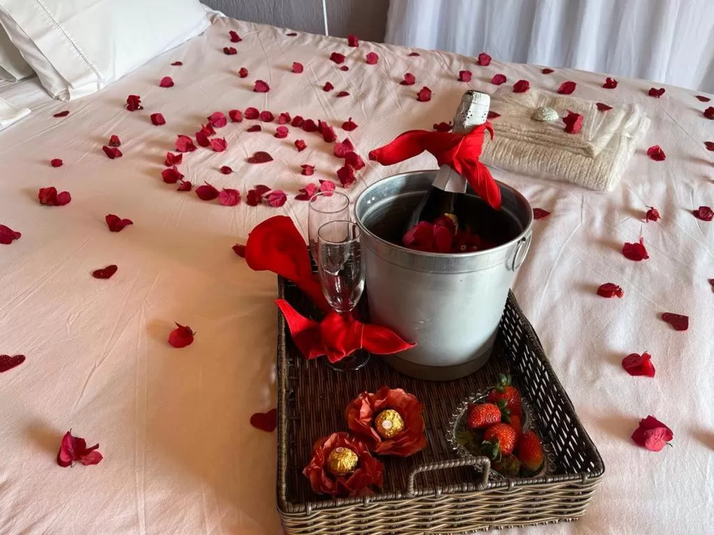 Bed in Pousada R.N.C. Nosso Paraíso