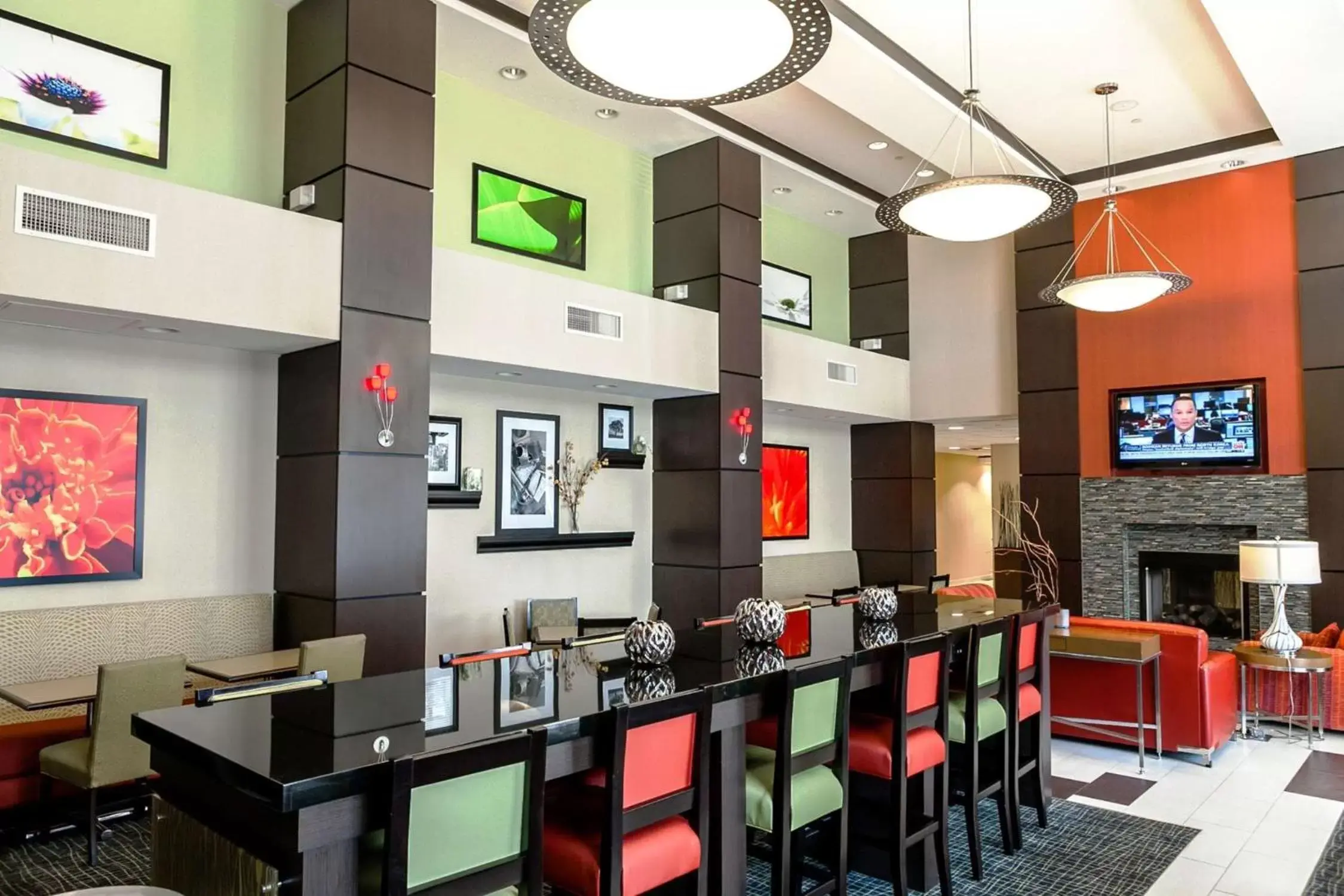 Lobby or reception, Restaurant/Places to Eat in Hampton Inn & Suites Tulsa/Tulsa Hills