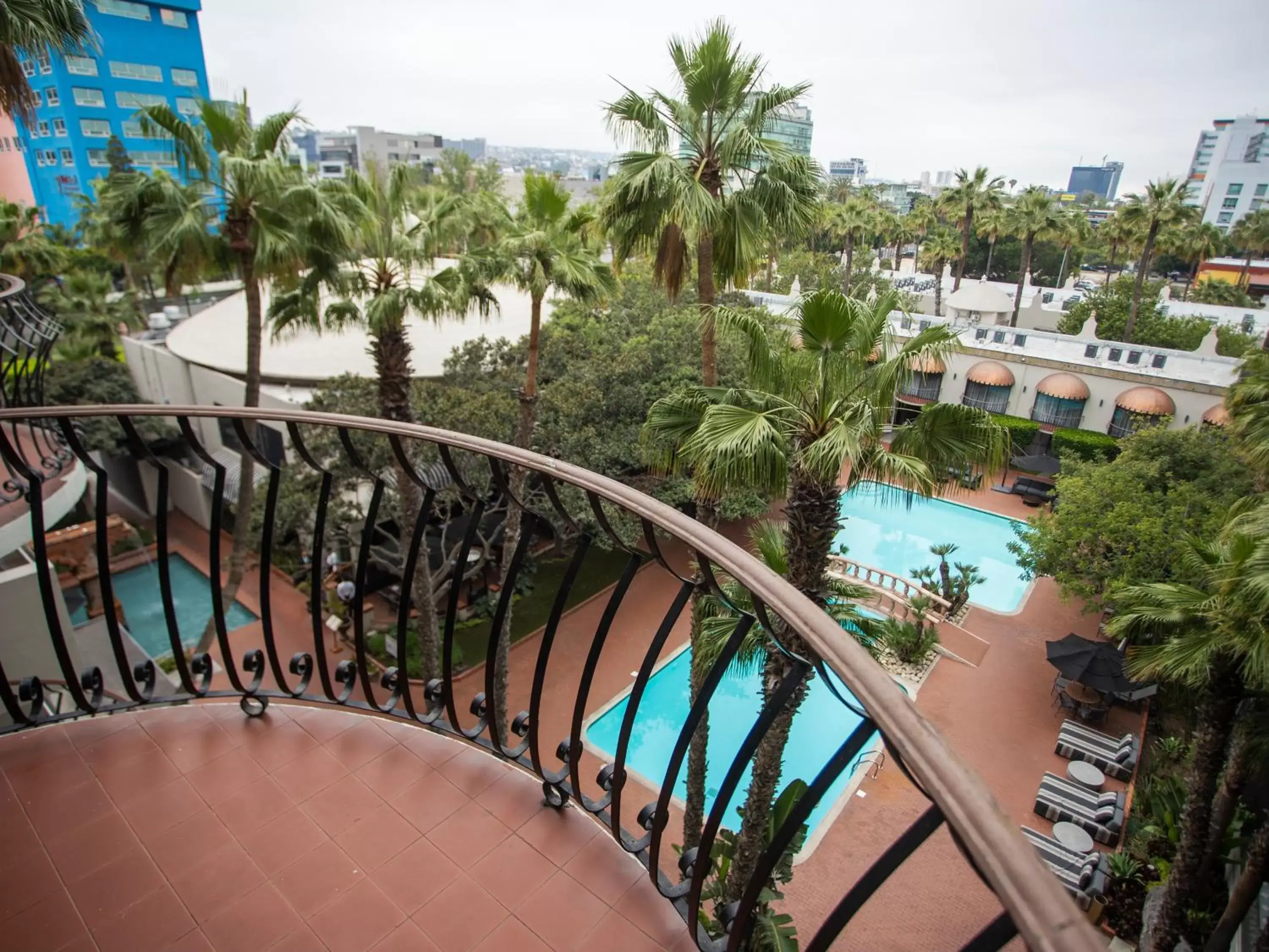 Pool View in Hotel Lucerna Tijuana