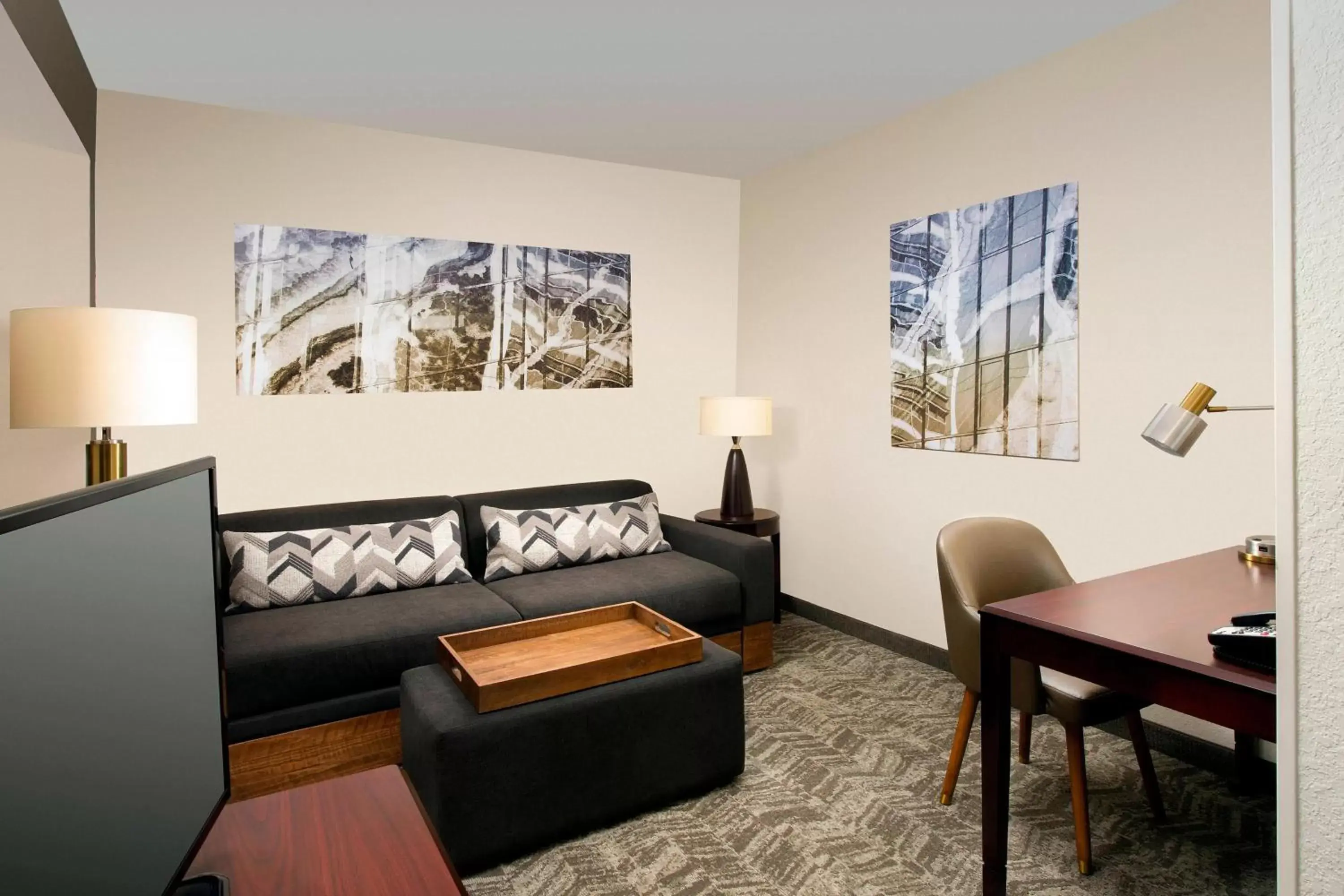 Living room, Seating Area in SpringHill Suites by Marriott Jacksonville North I-95 Area