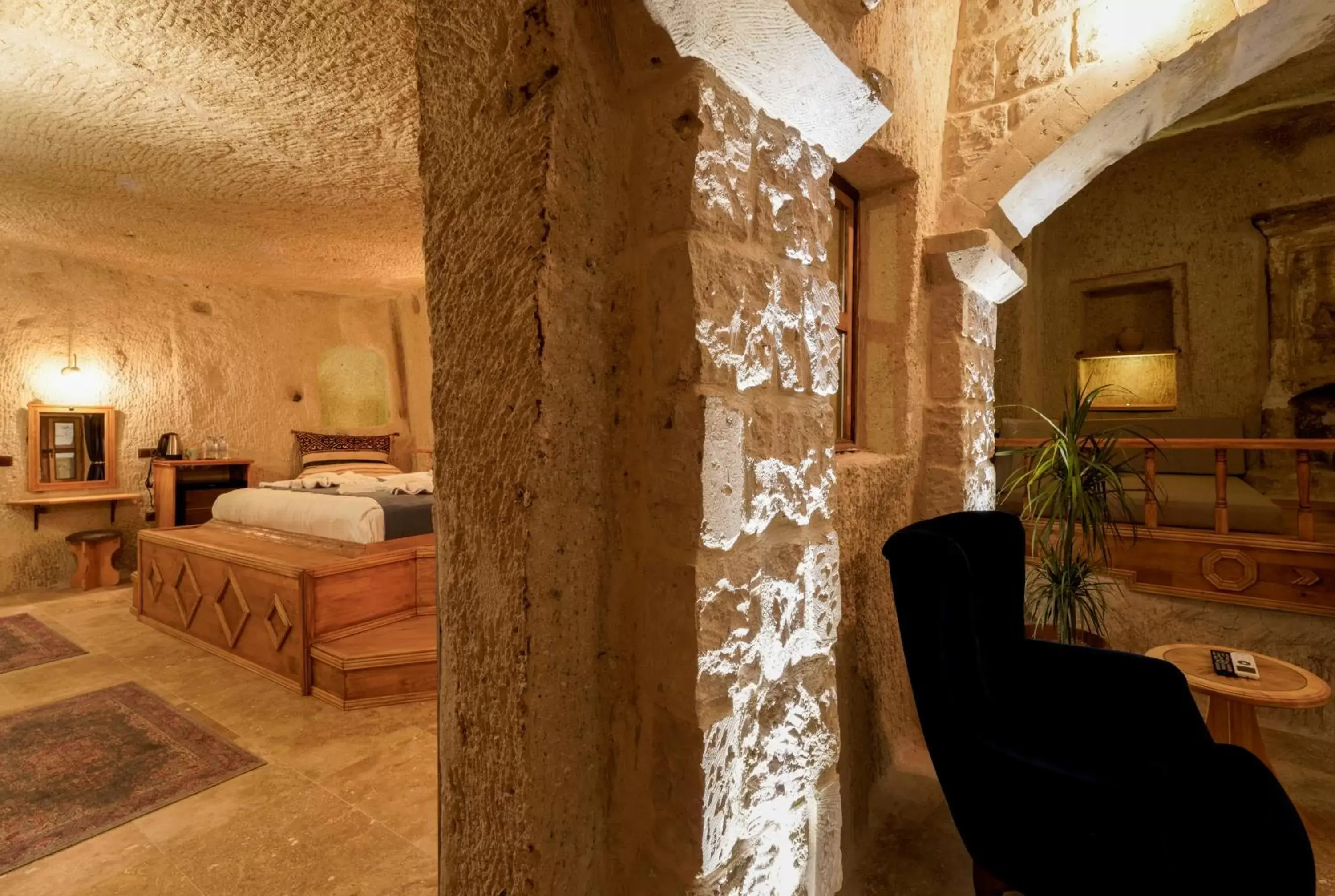 Living room, Bed in Göreme Escape Cave Living room, Bed in Göreme Escape Cave