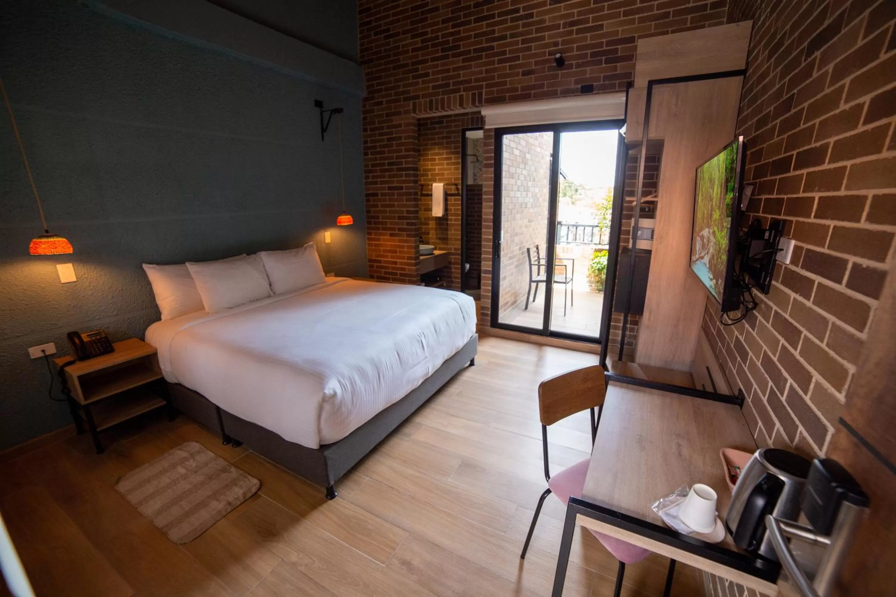 Bed in Casa Rose Hotel