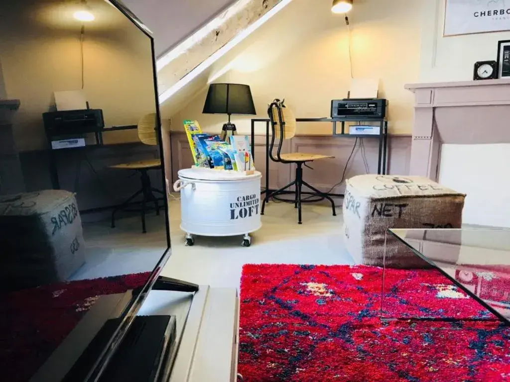 Living room in La Fabrique - Les Loges Normandes Living room in La Fabrique - Les Loges Normandes