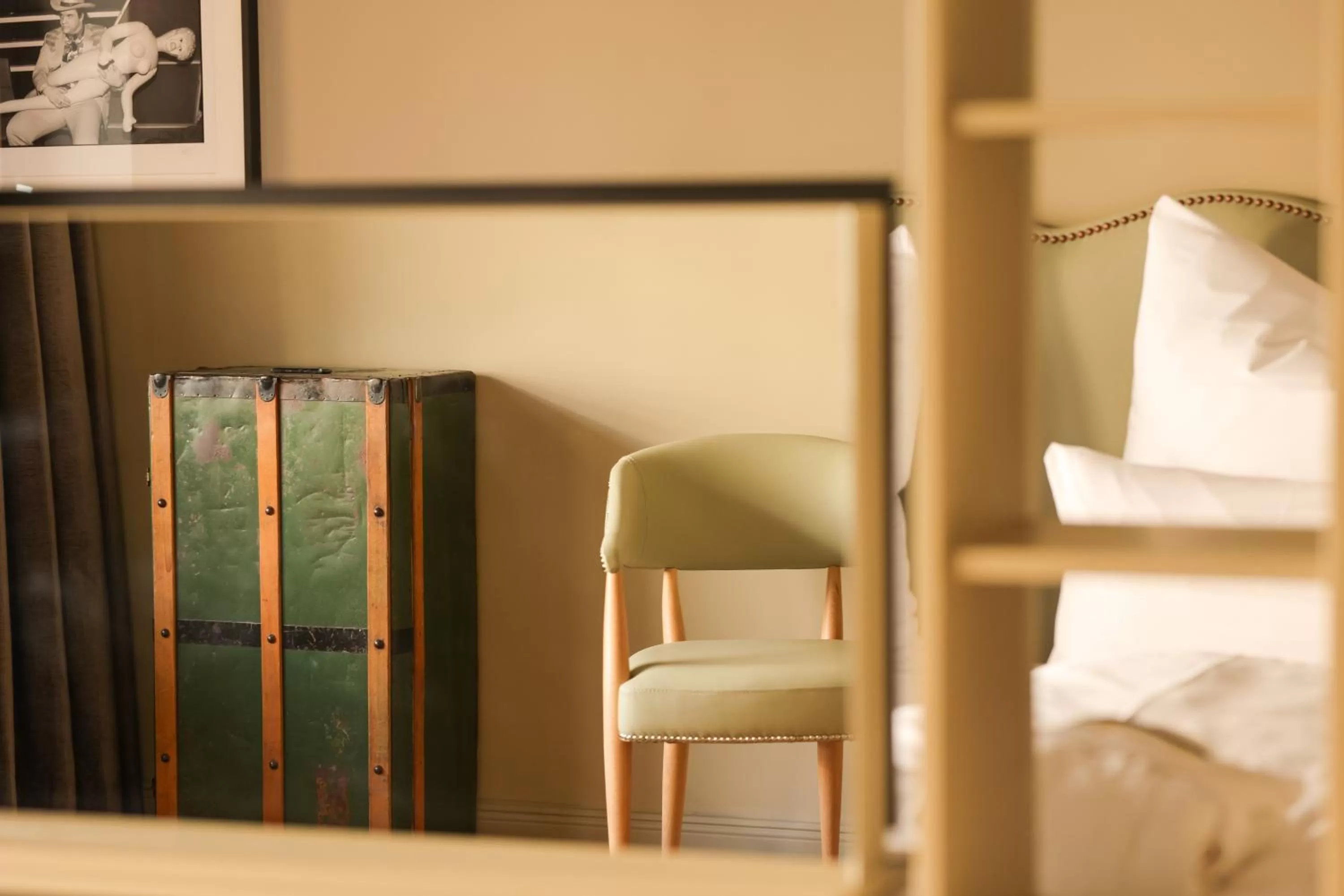 Decorative detail, Bed in Mimosa Hotel