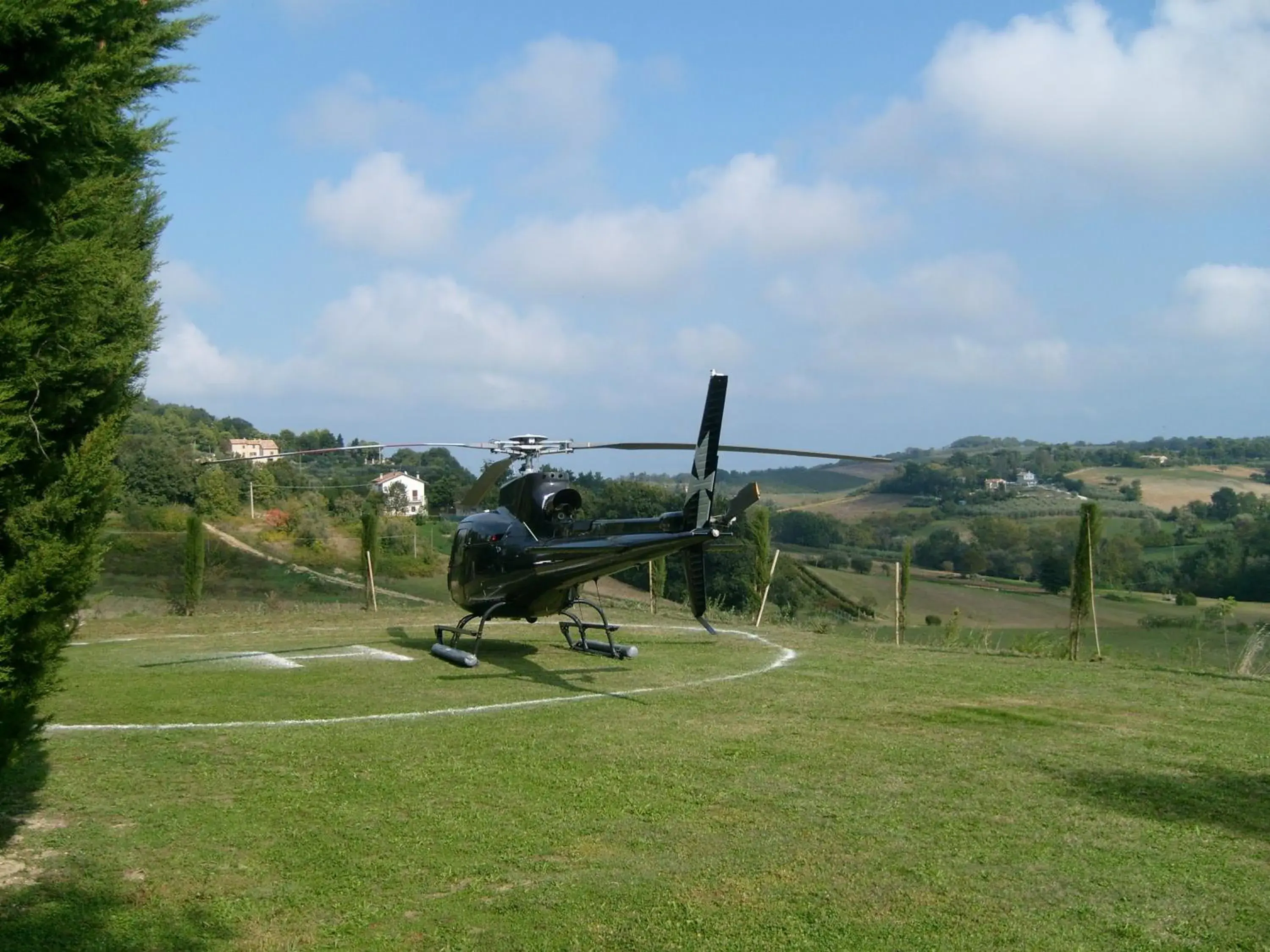 Bird's eye view in Villa Cattani Stuart