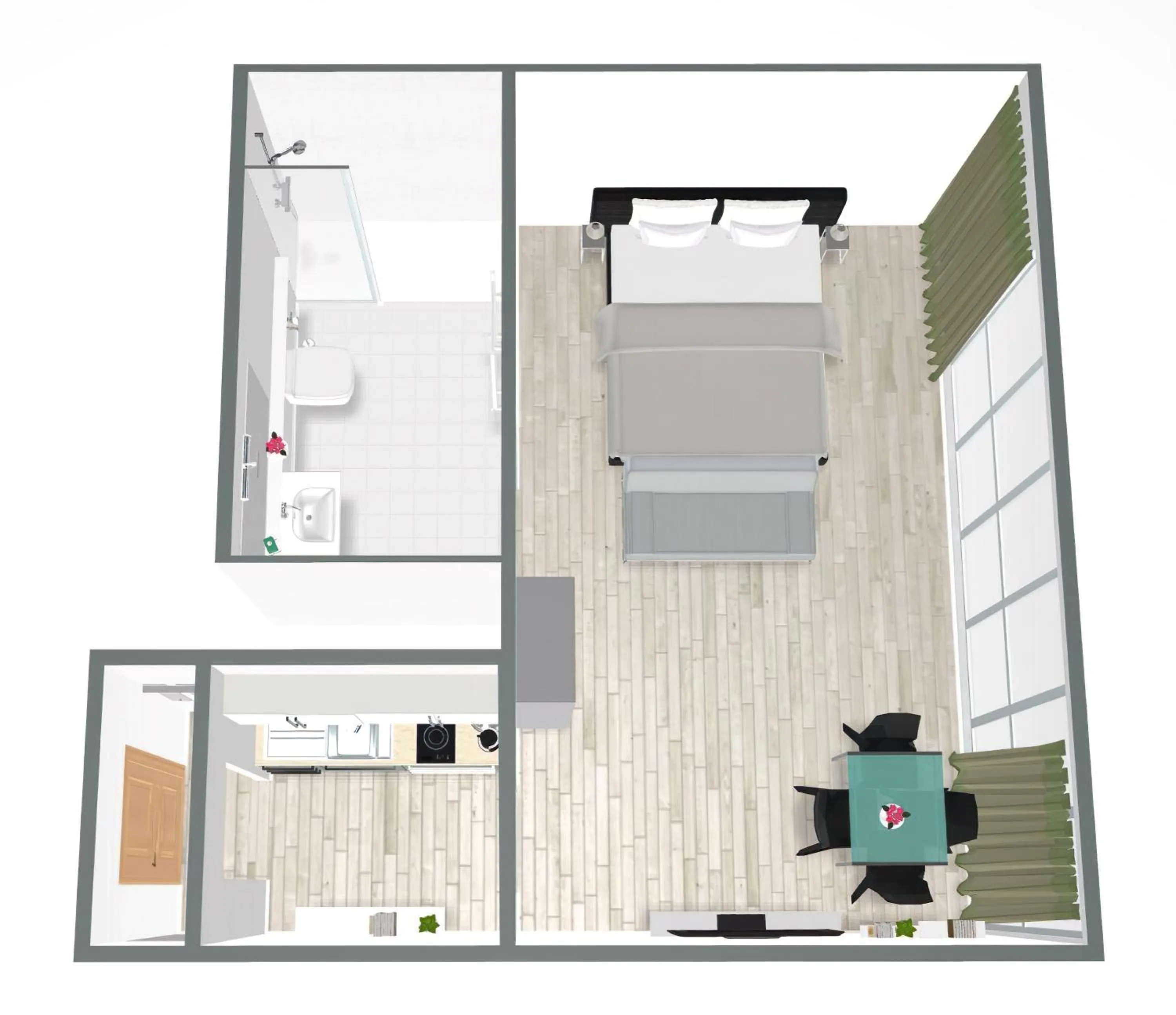 Floor plan in Apartments Rosenthal Residence