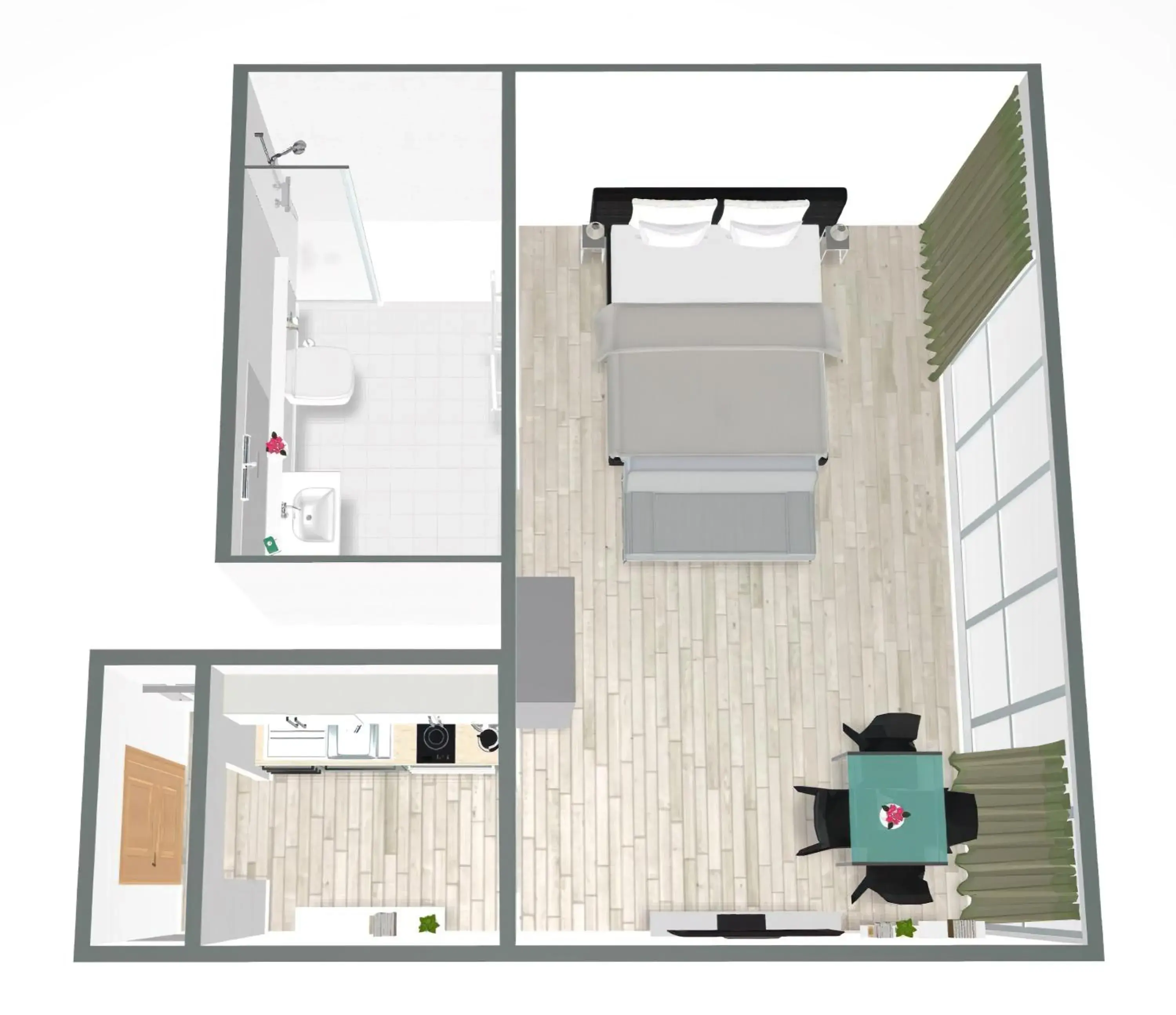Floor Plan in Apartments Rosenthal Residence