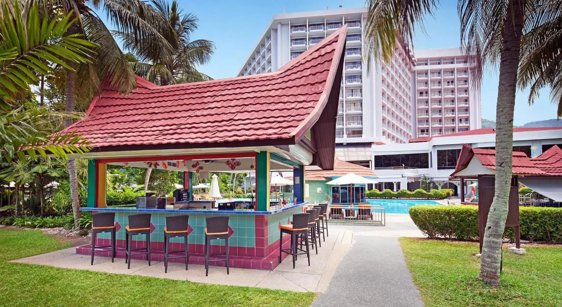 Drinks, Property Building in The Bayview Beach Resort