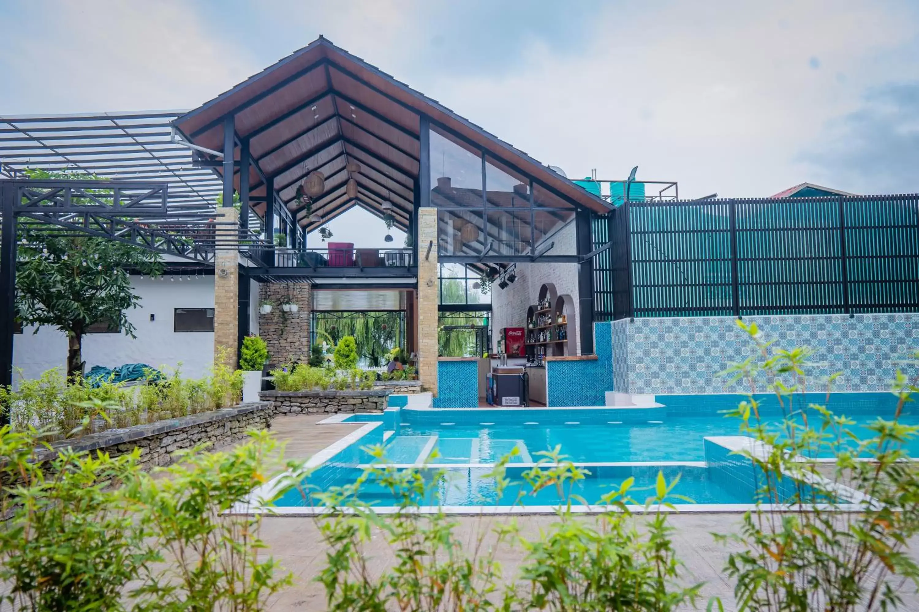 Pool view in Majestic Lake Front Hotel & Suites Pool view in Majestic Lake Front Hotel & Suites