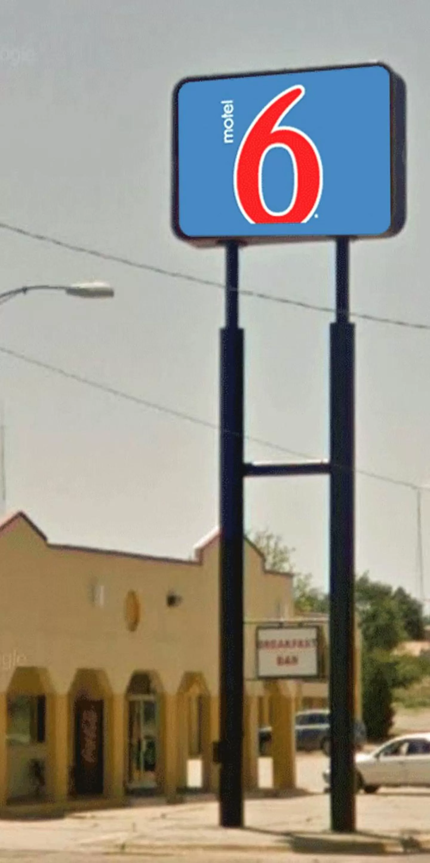 Property logo or sign in Motel 6 Shamrock TX
