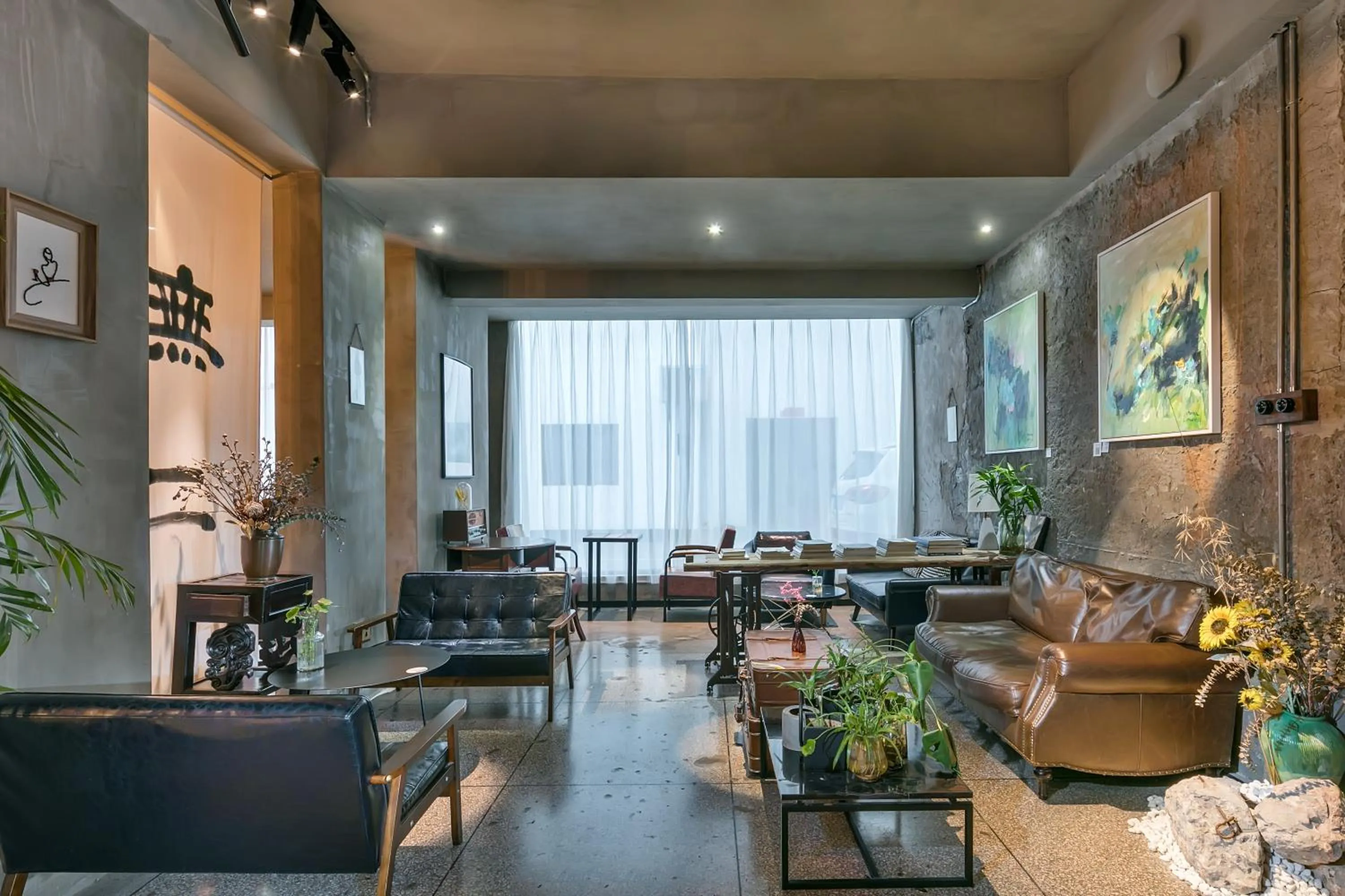 Seating area in Suzhou Unique Space Design Art Hotel