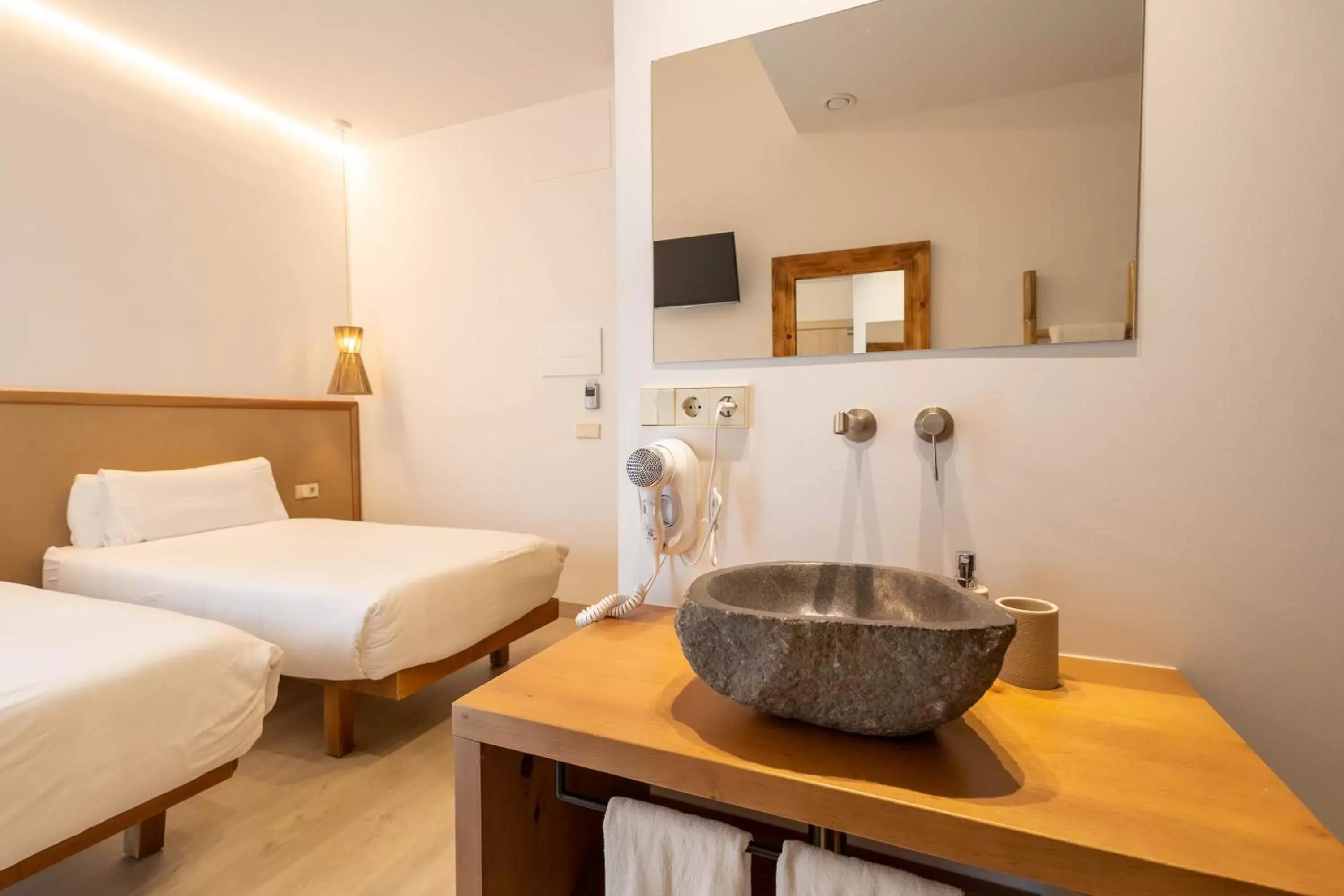 Bedroom, Bathroom in Play Hotel Ibiza - Adults Only