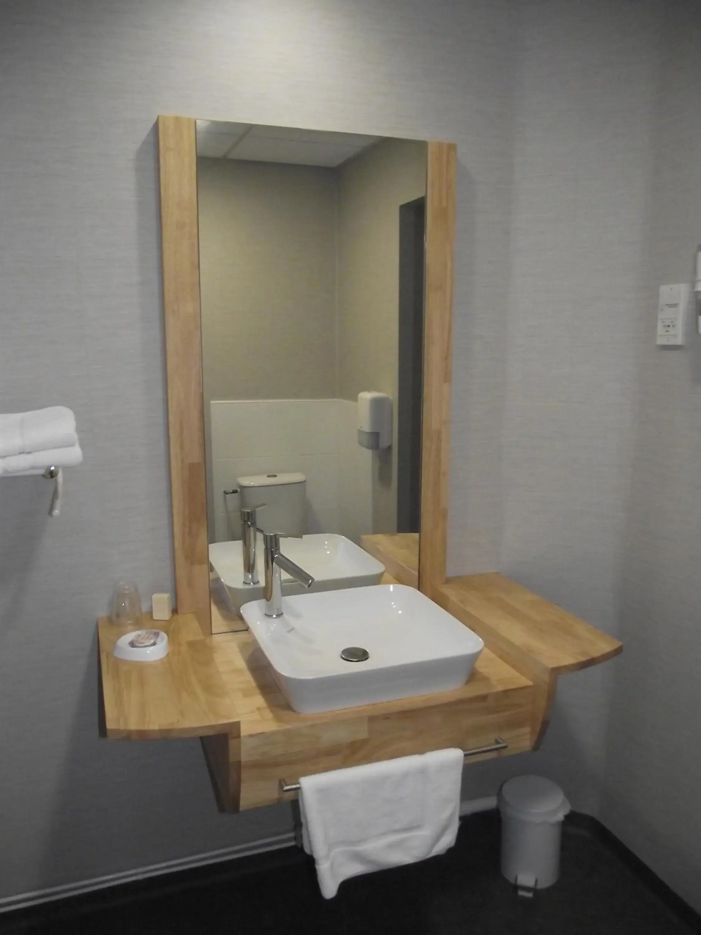 Bathroom in Logis Hotel des Bourbons