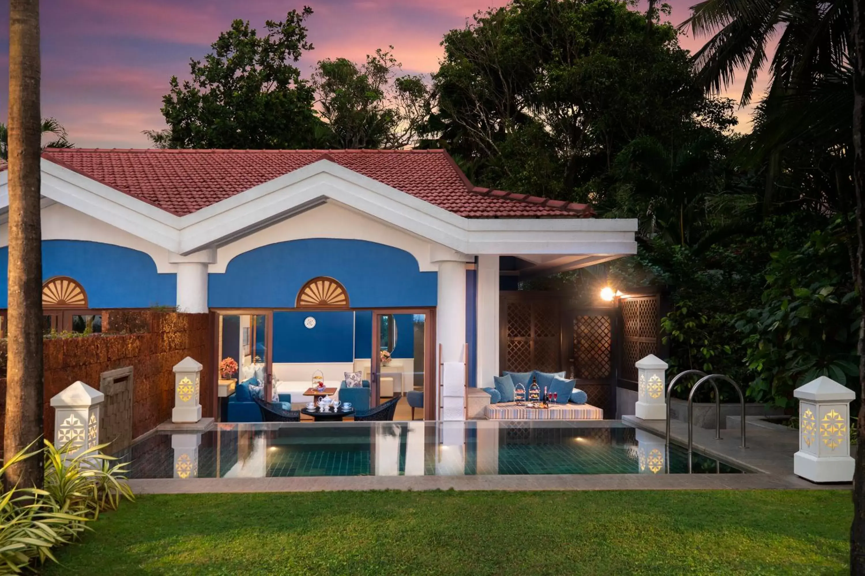 Swimming pool, Property Building in Taj Exotica Resort & Spa, Goa