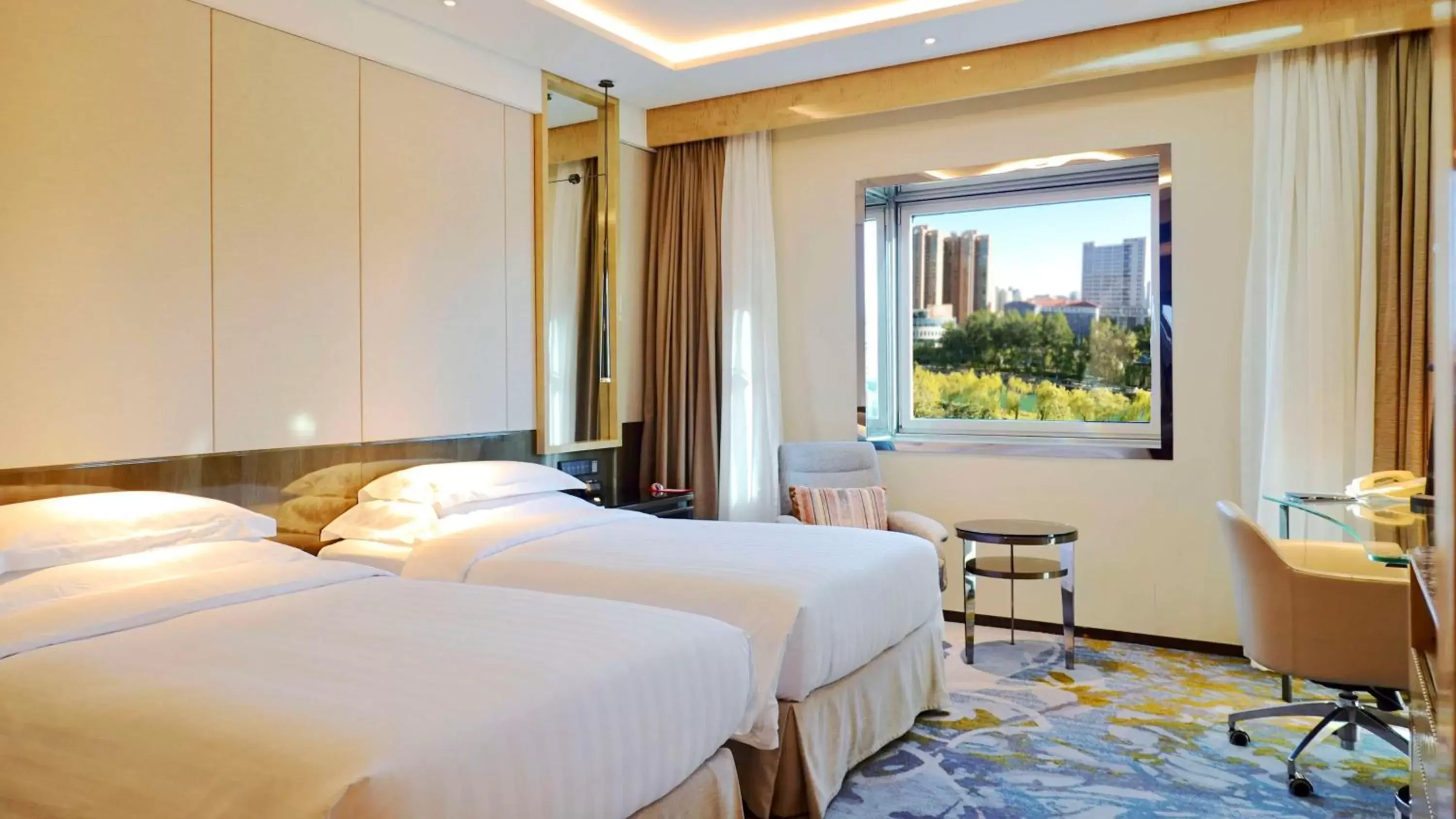 Bedroom, Bed in Kempinski Hotel Beijing Yansha Center