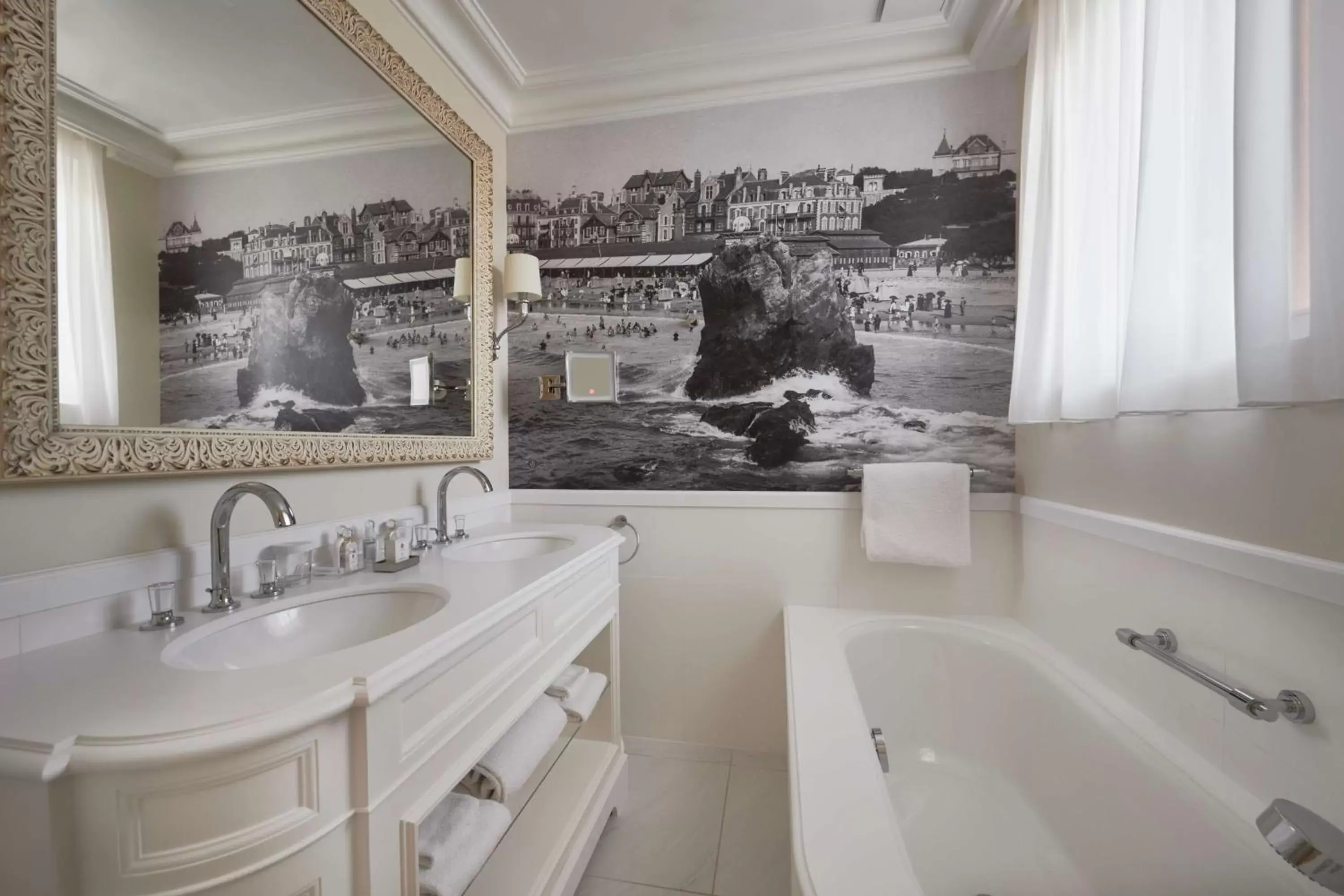 Bathroom in Hôtel du Palais Biarritz, in The Unbound Collection by Hyatt