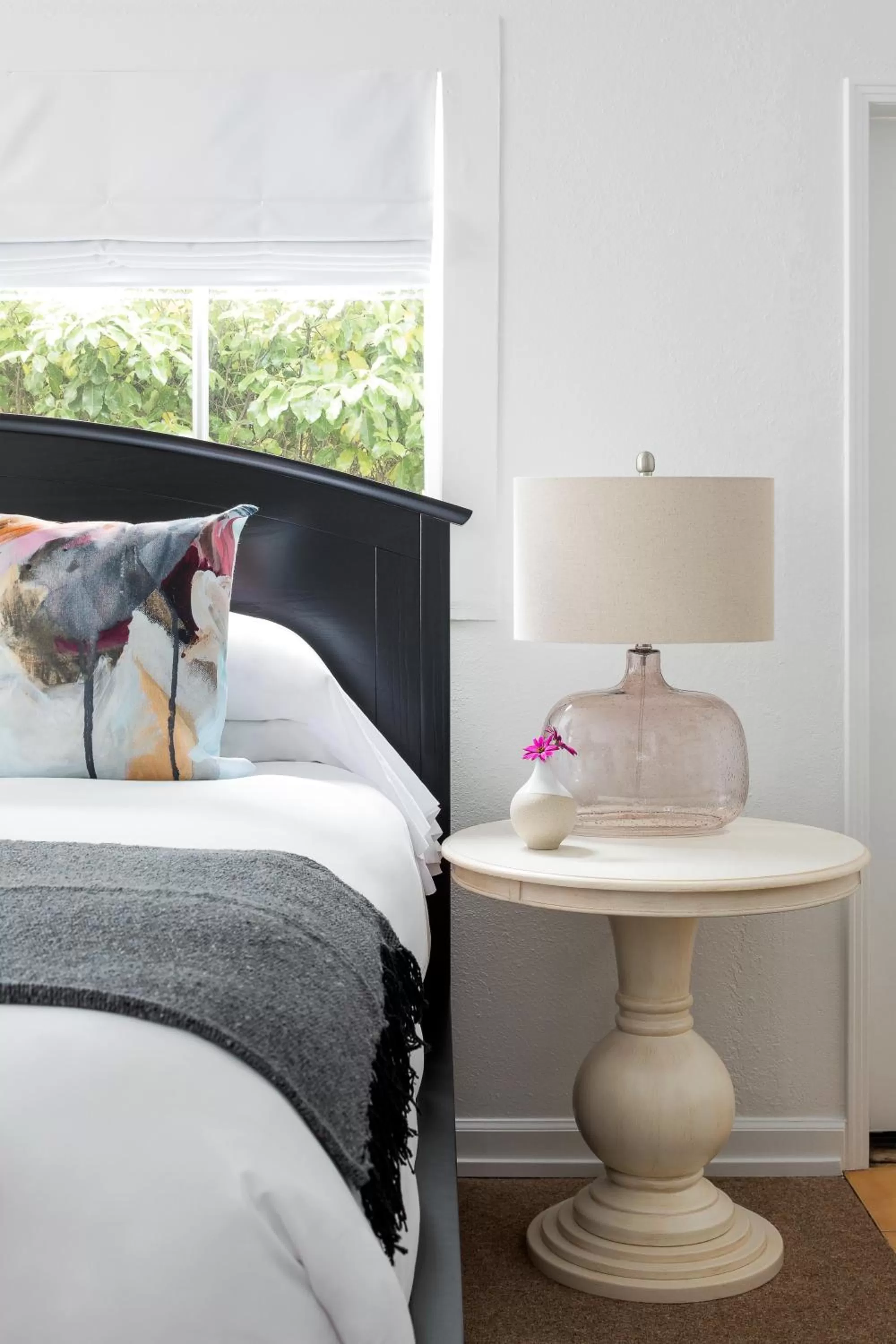 Decorative detail, Bed in Inns of Mendocino