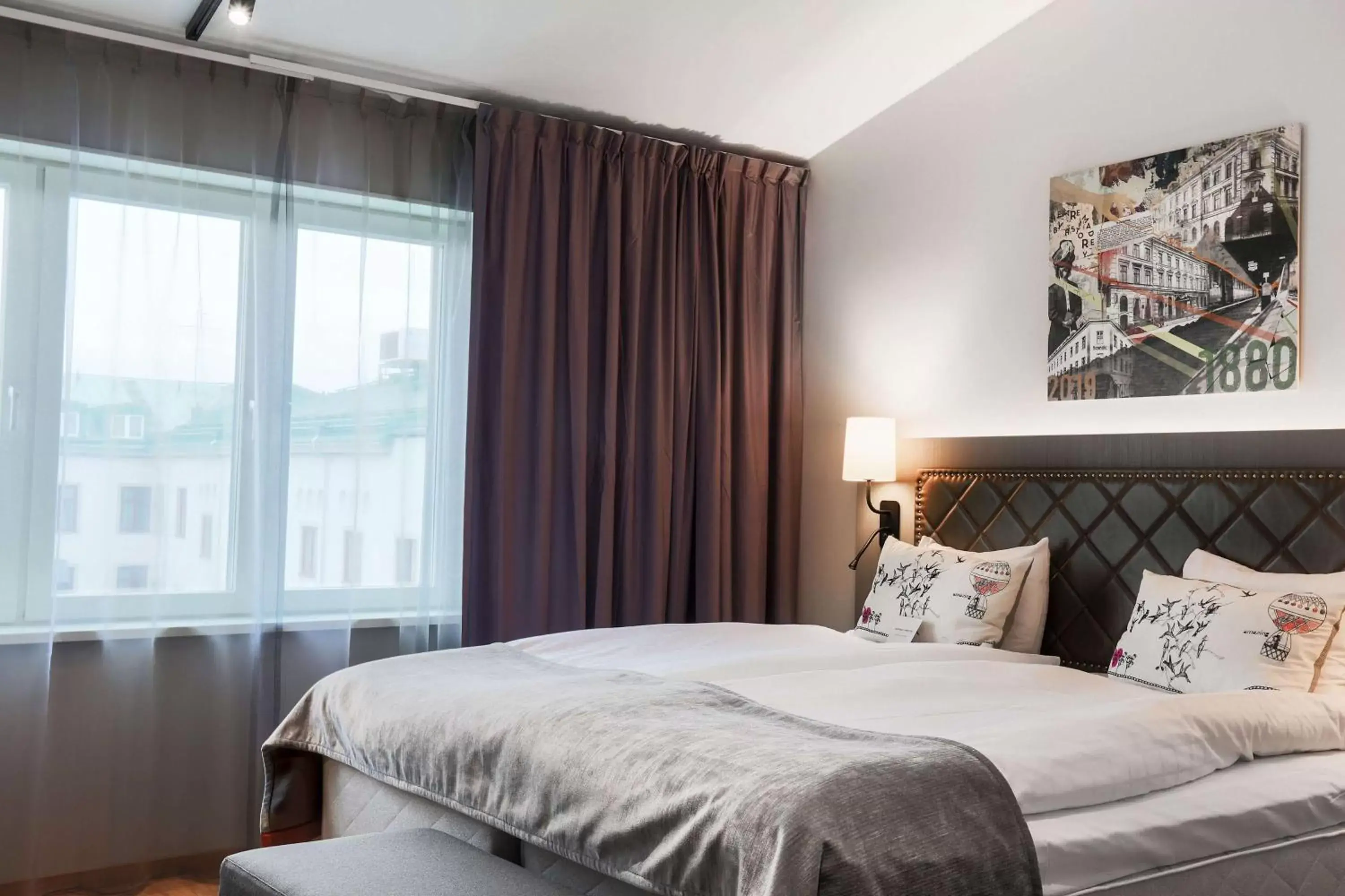 Bedroom, Bed in Scandic Stora Hotellet