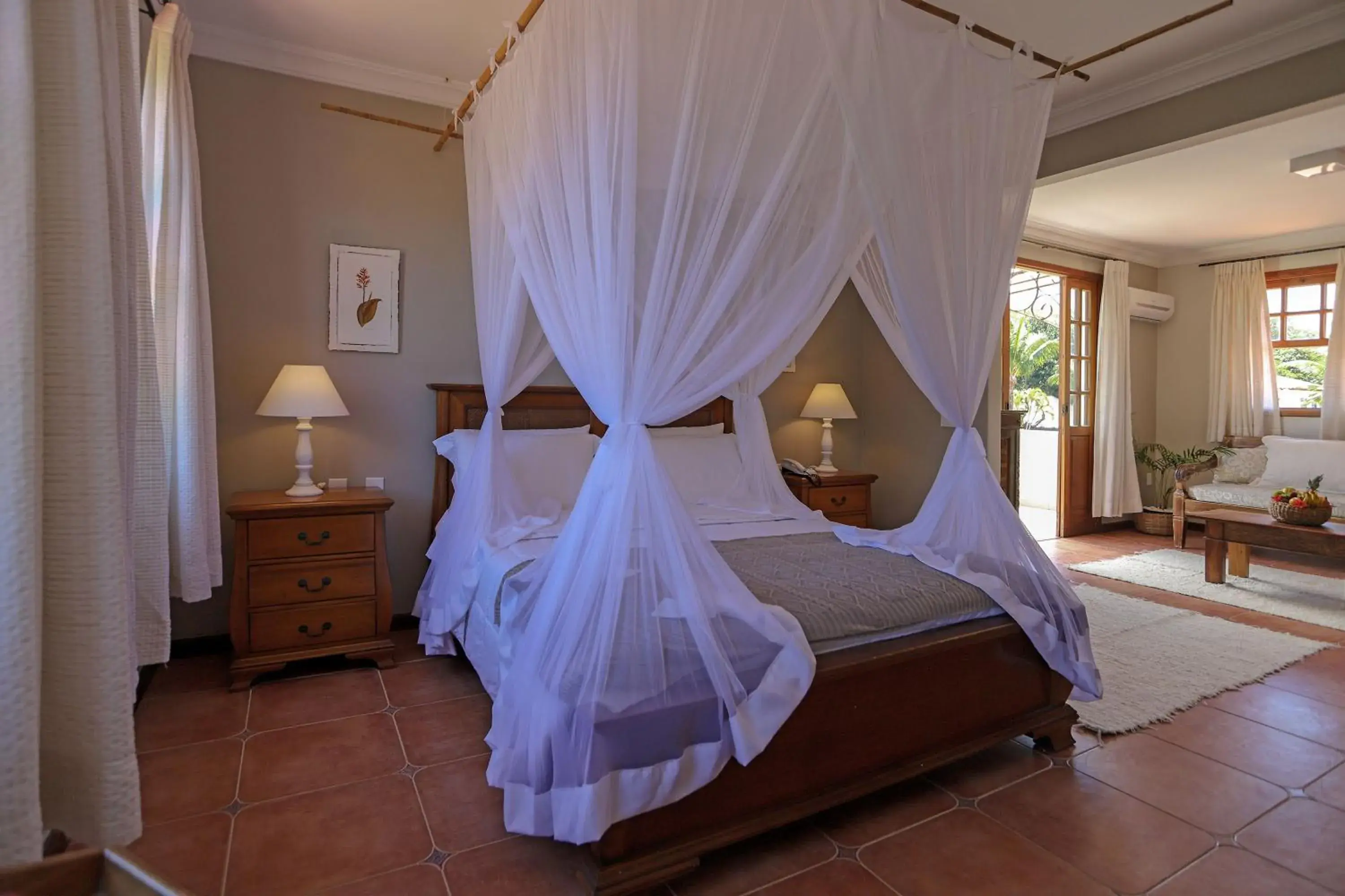 Bed in Vila Angatu Eco Resort SPA