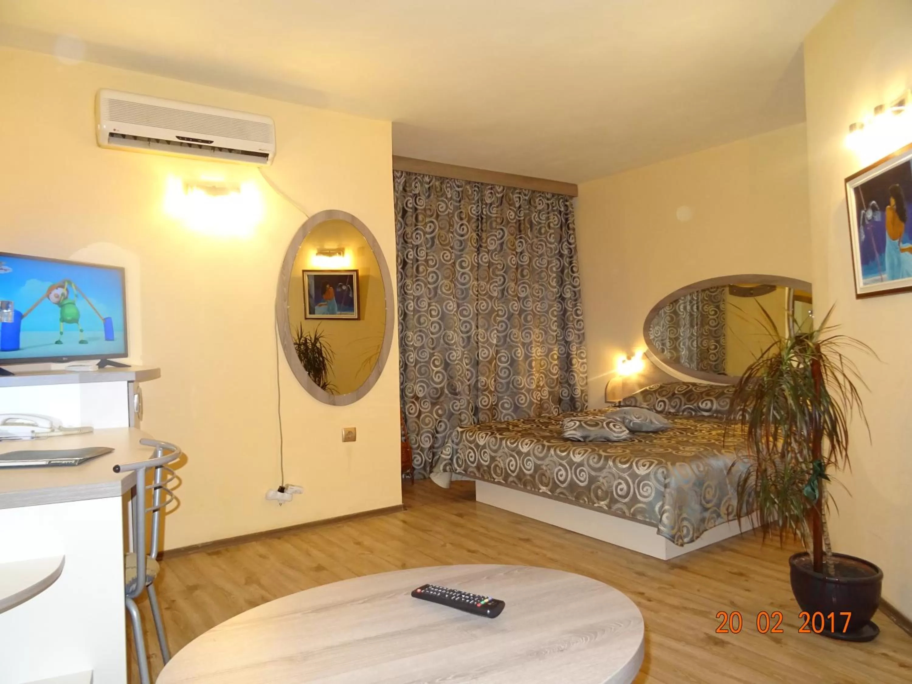 Photo of the whole room, Bed in Hotel Color