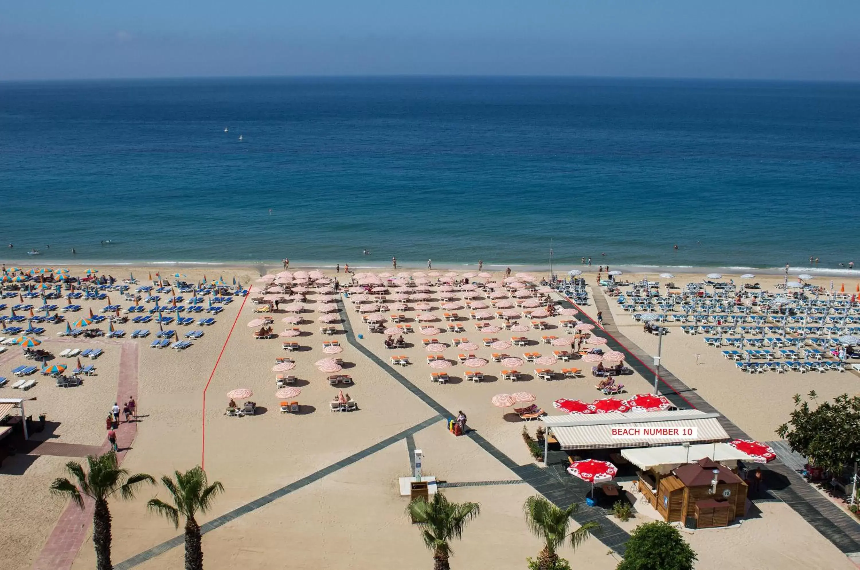 Beach, Bird's-eye View in Alaiye Kleopatra Hotel