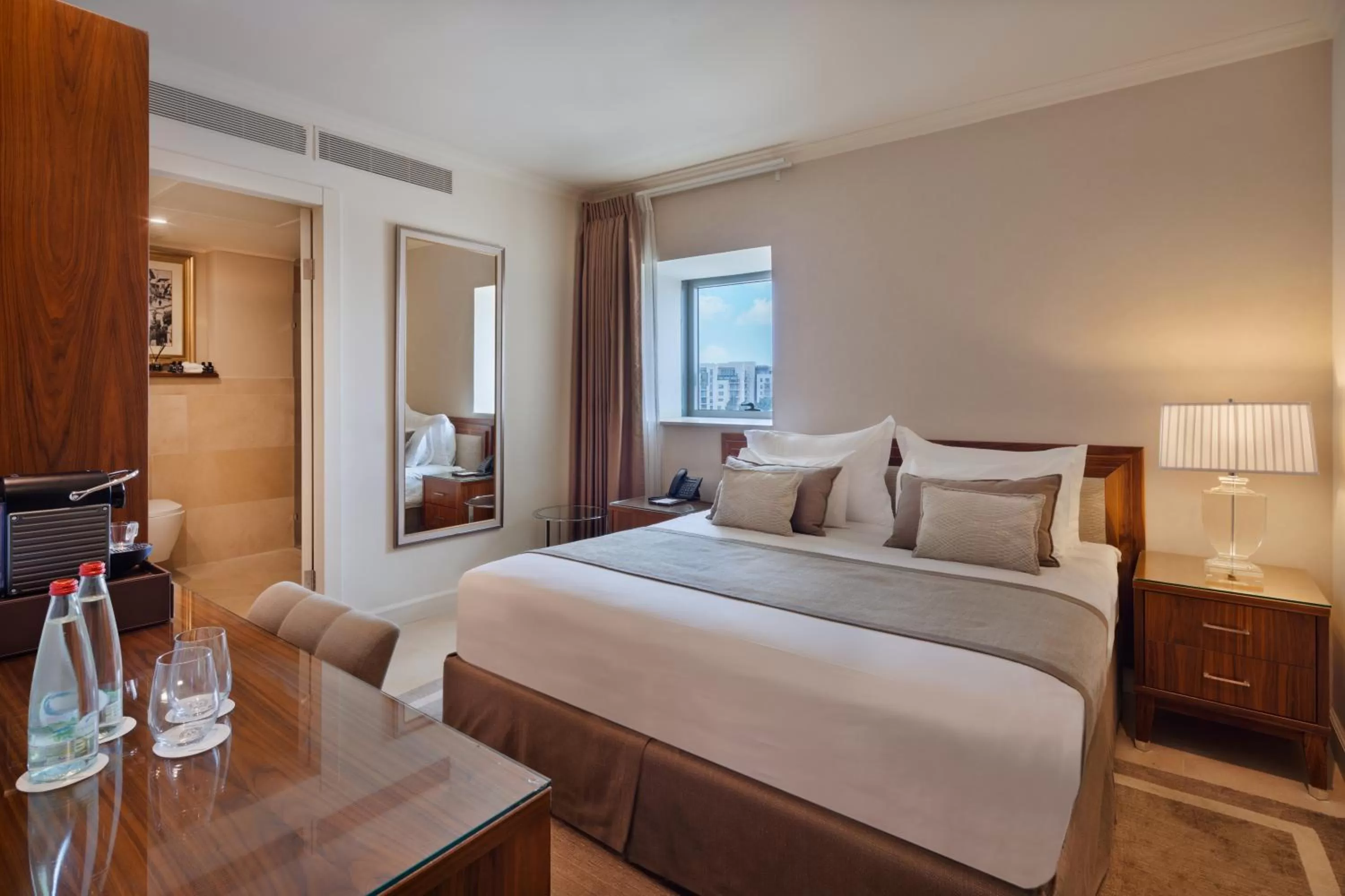 View (from property/room), Bed in Herbert Samuel Jerusalem