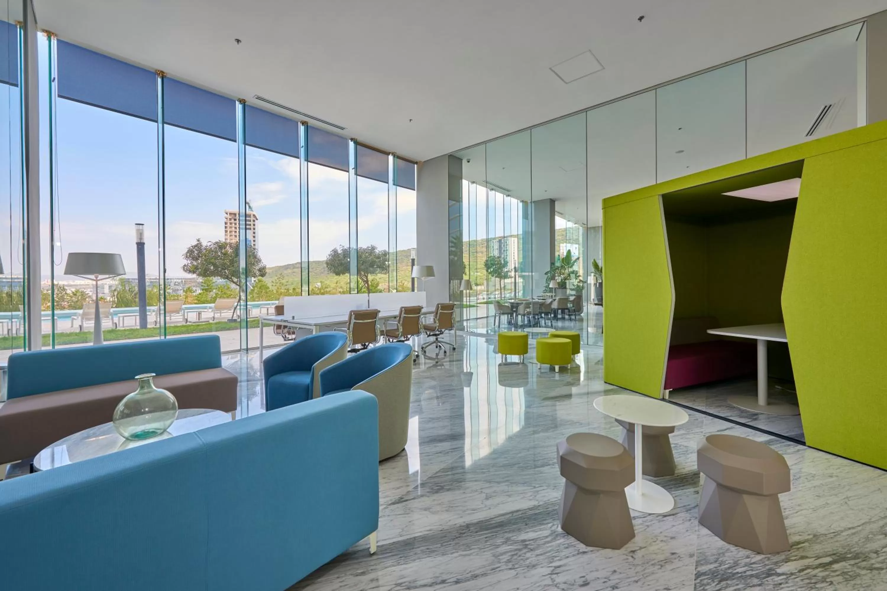 Living room in Park Life Querétaro