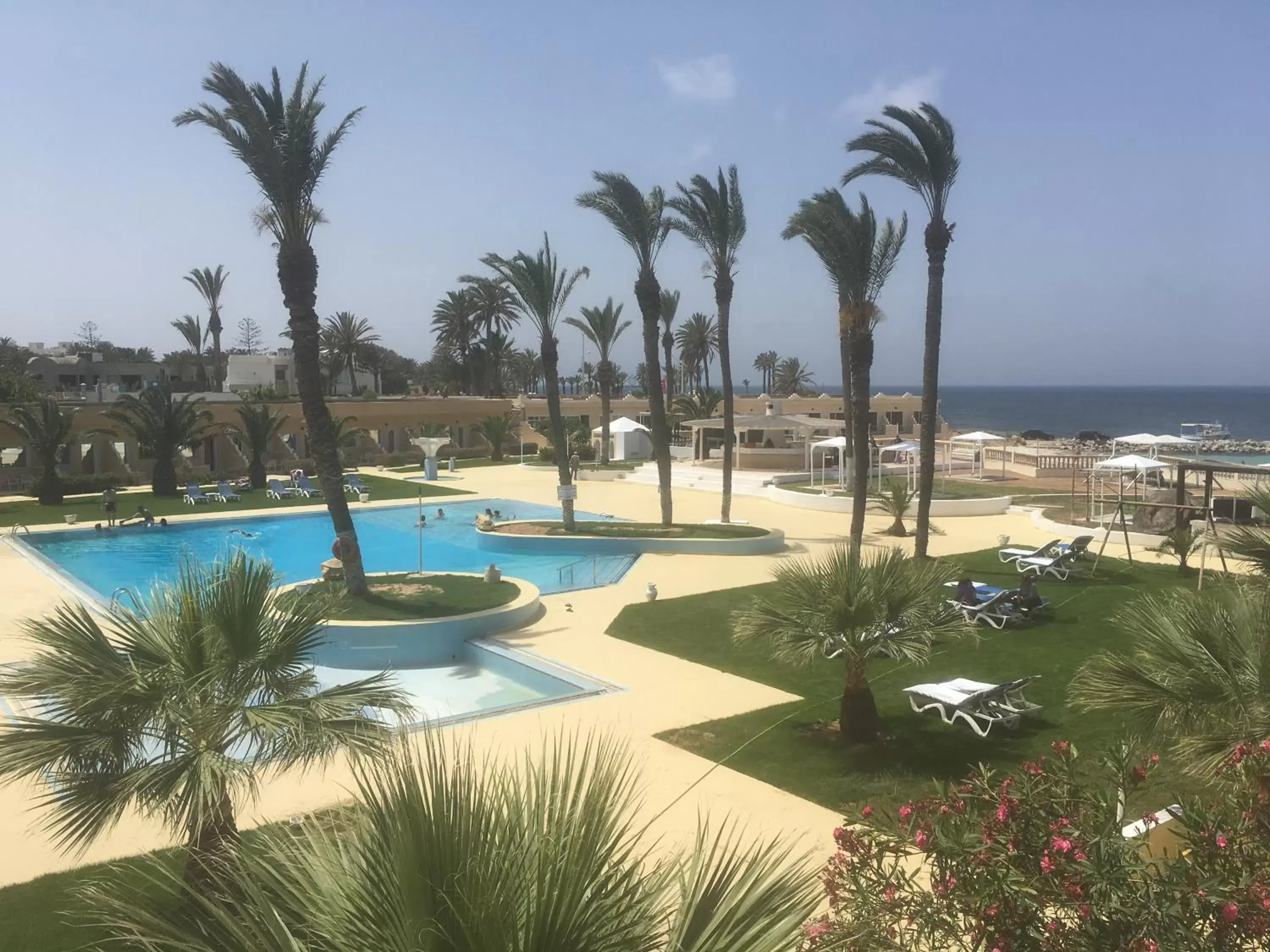 Swimming pool, Pool View in Hotel Les Palmiers