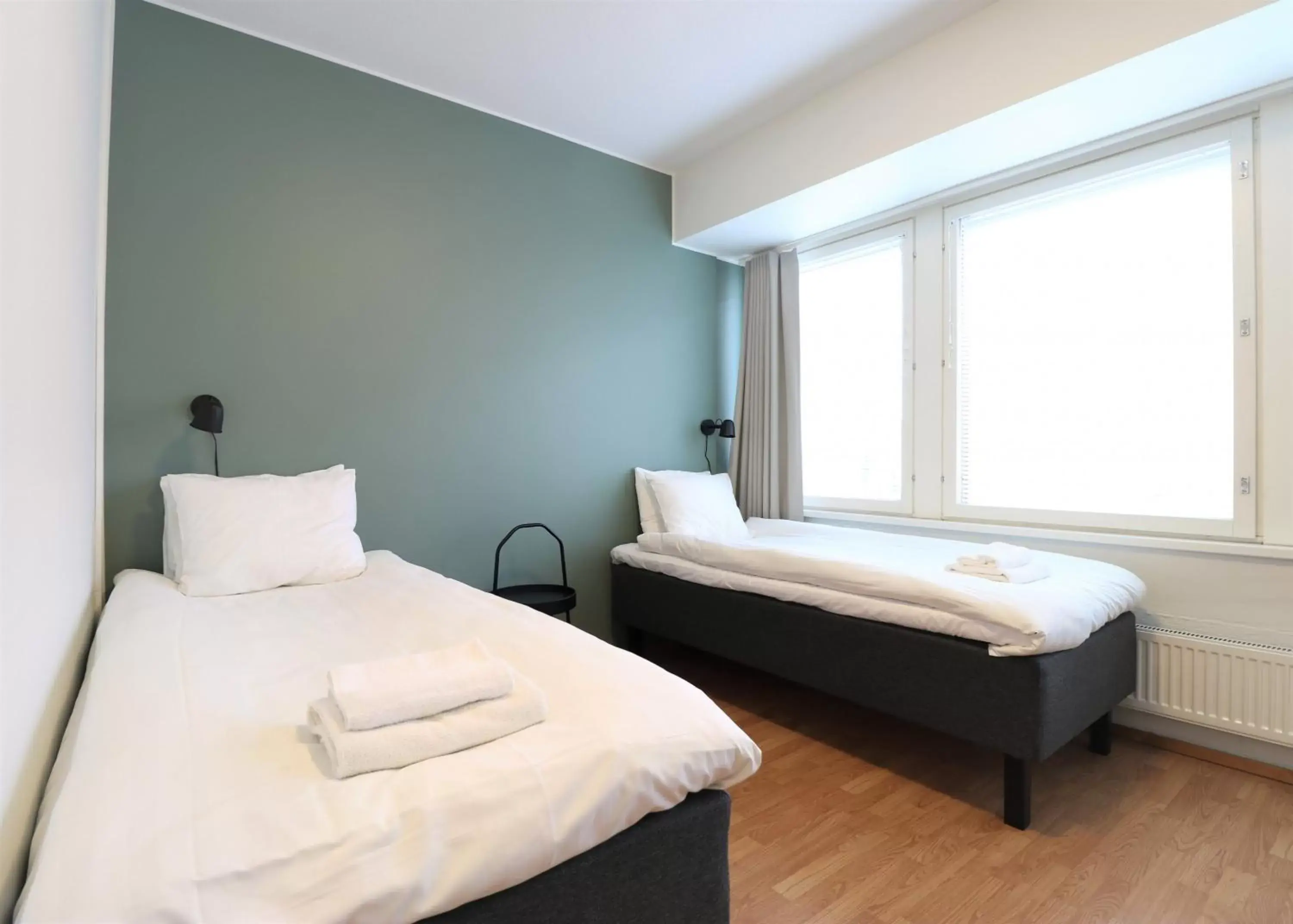 Photo of the whole room, Bed in Forenom Aparthotel Helsinki Herttoniemi Photo of the whole room, Bed in Forenom Aparthotel Helsinki Herttoniemi