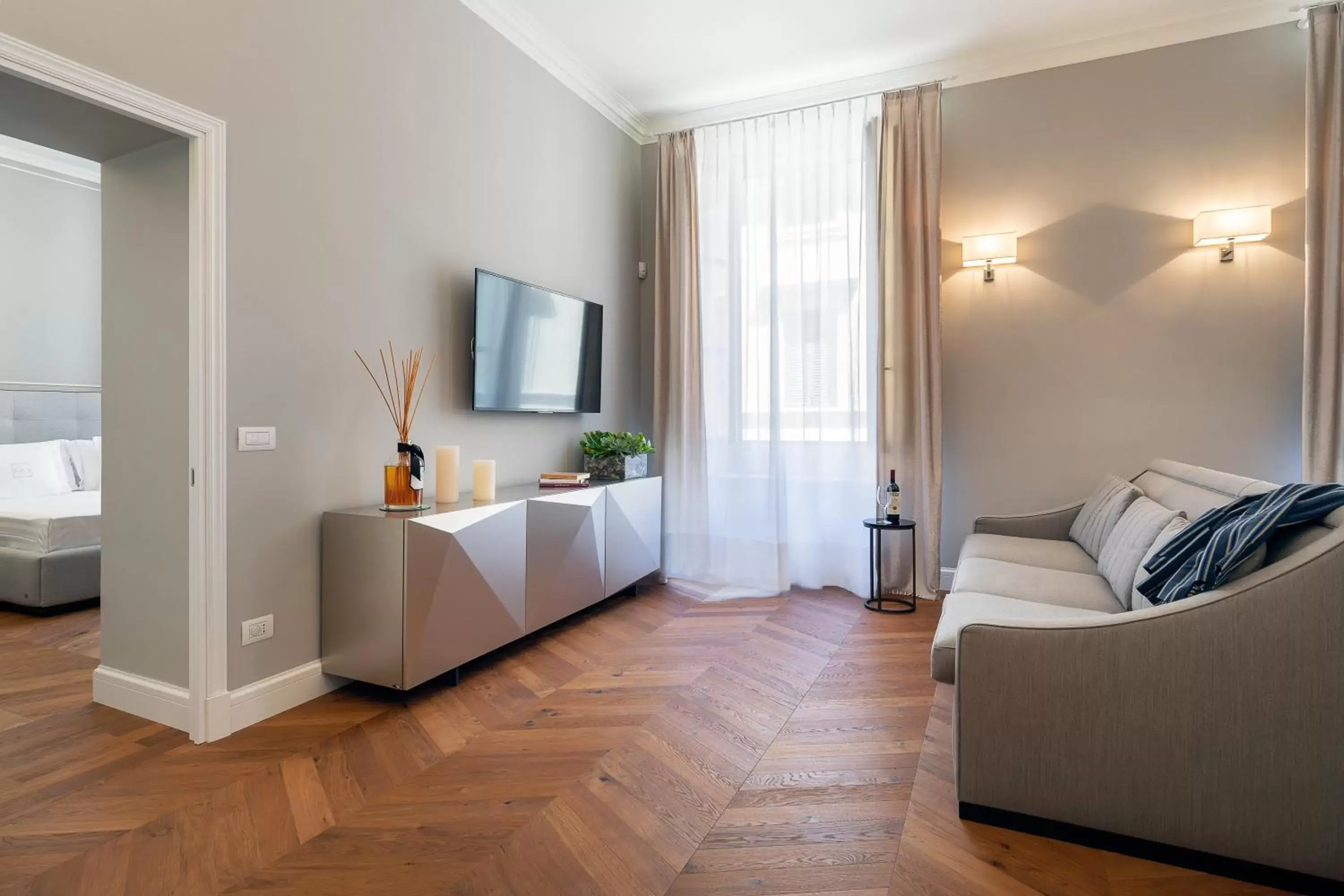 Living room, TV/Entertainment Center in Corte Calzaiuoli Elegant Suites