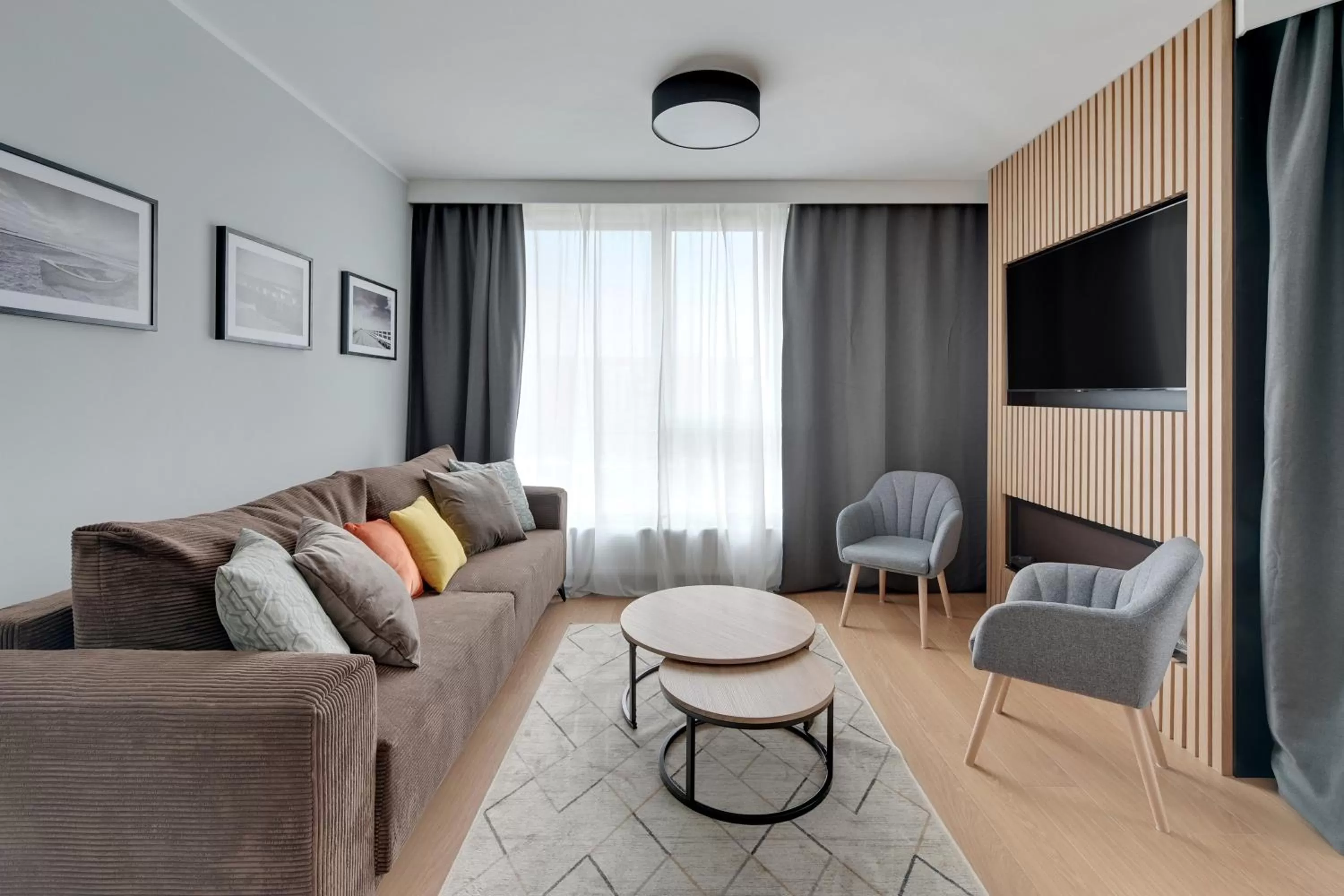 Seating area in RentPlanet - Apartamenty Chlebova