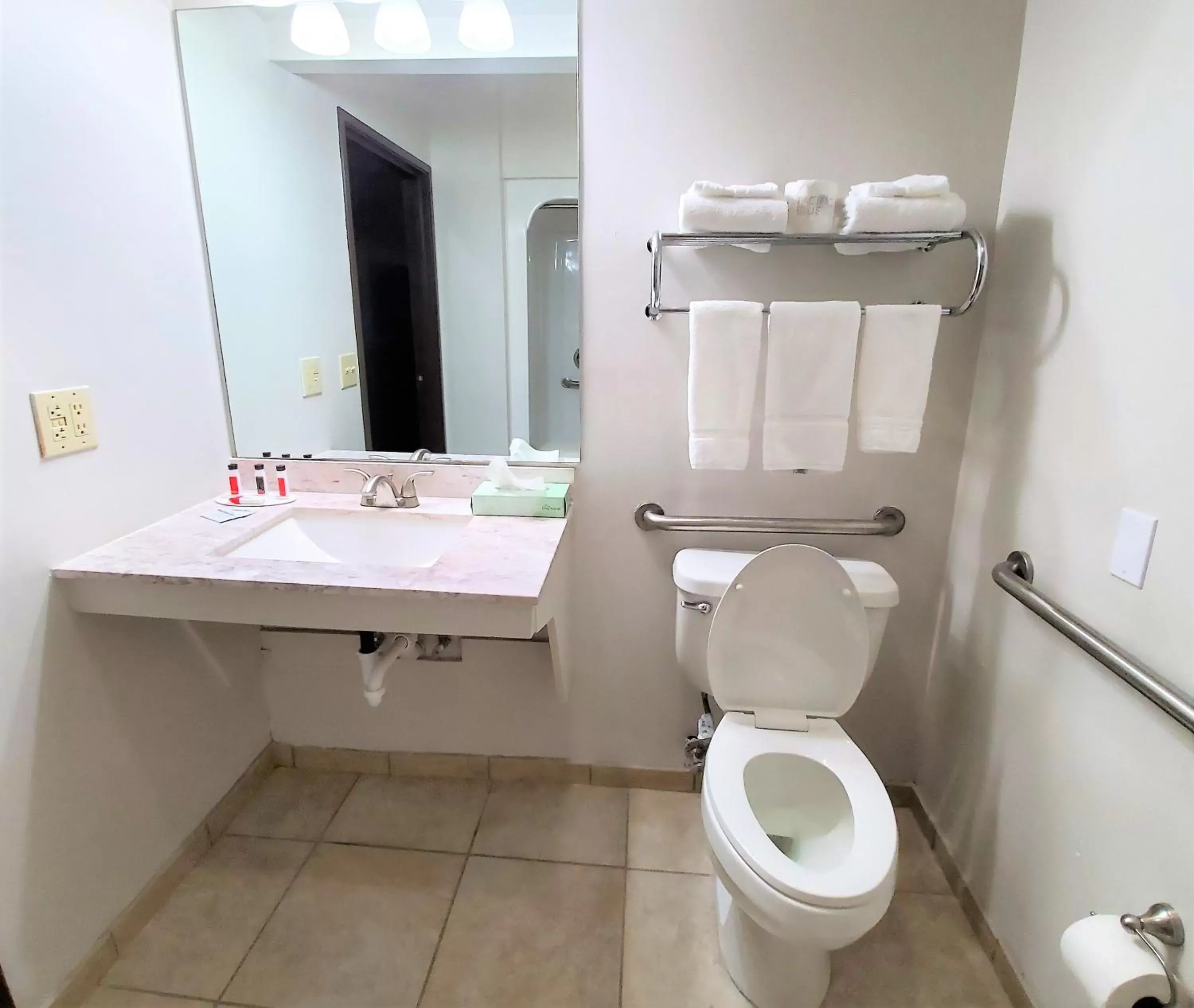 Toilet, Bathroom in Super 8 by Wyndham High Point/Greensboro