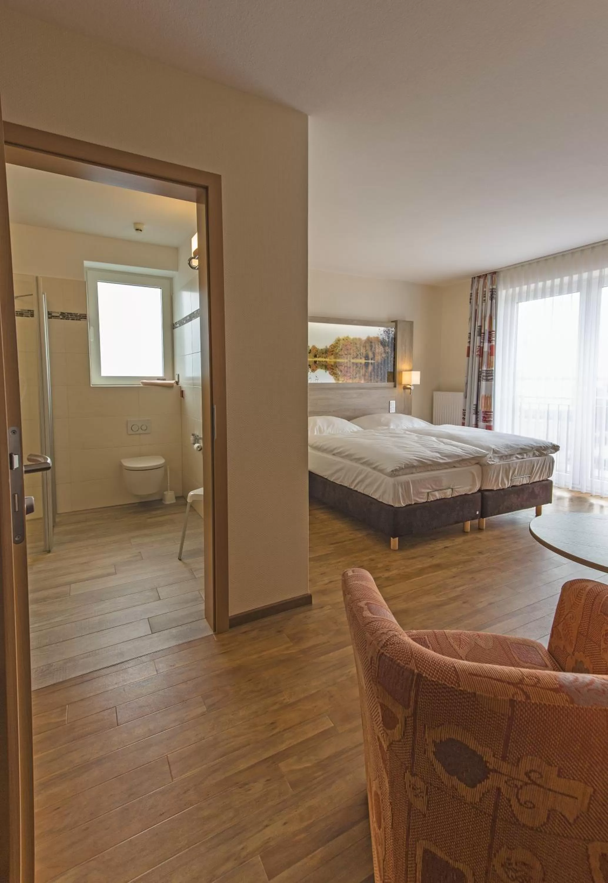 Decorative detail, Bed in Hotel Wittensee Schützenhof