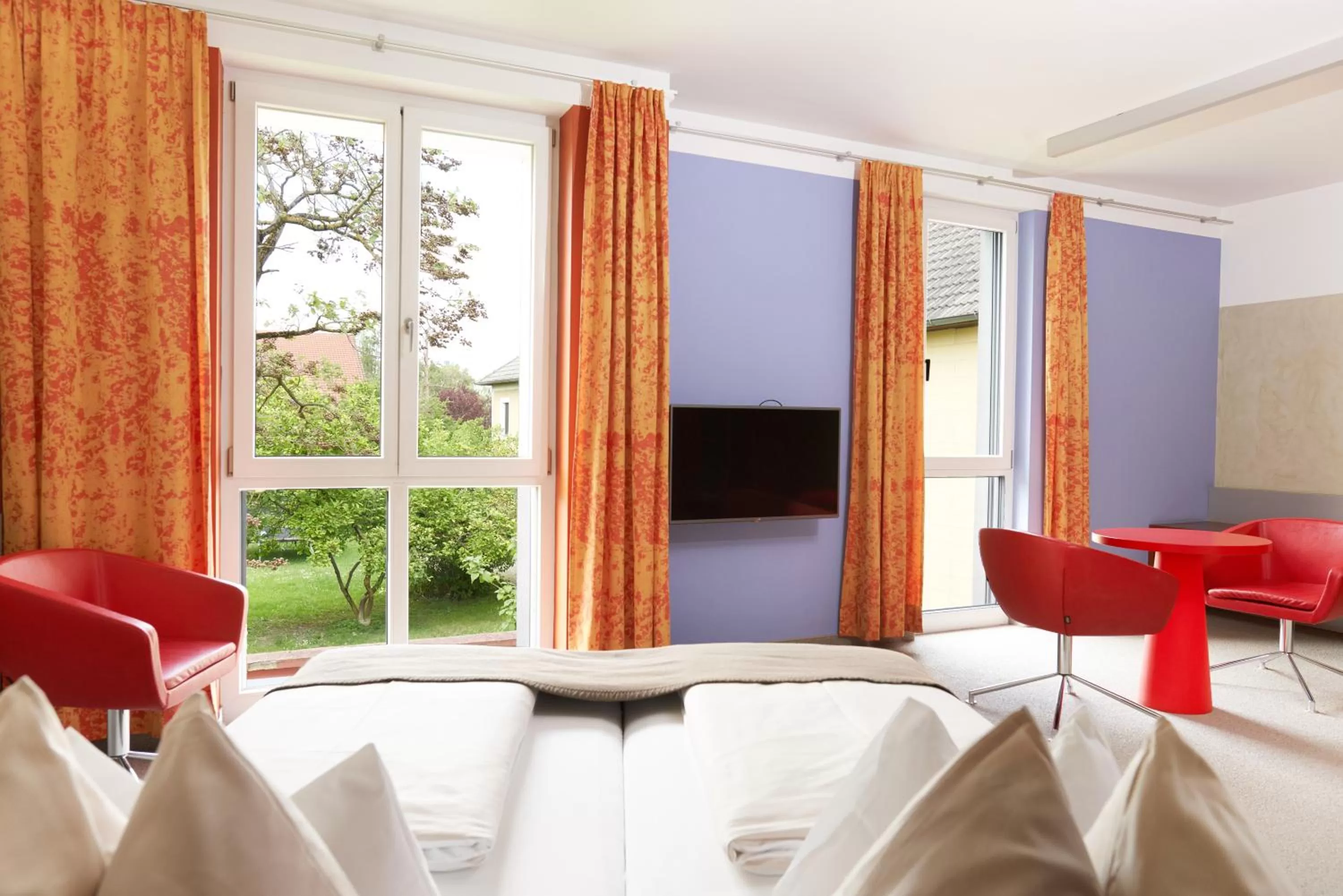 Bed in Hotel Maxlhaid