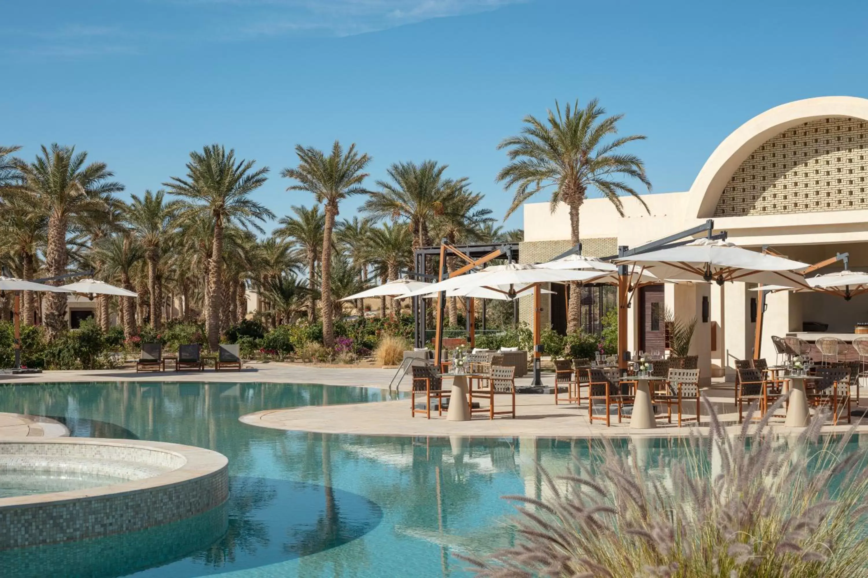 Restaurant/places to eat, Swimming Pool in Anantara Sahara-Tozeur Resort & Villas