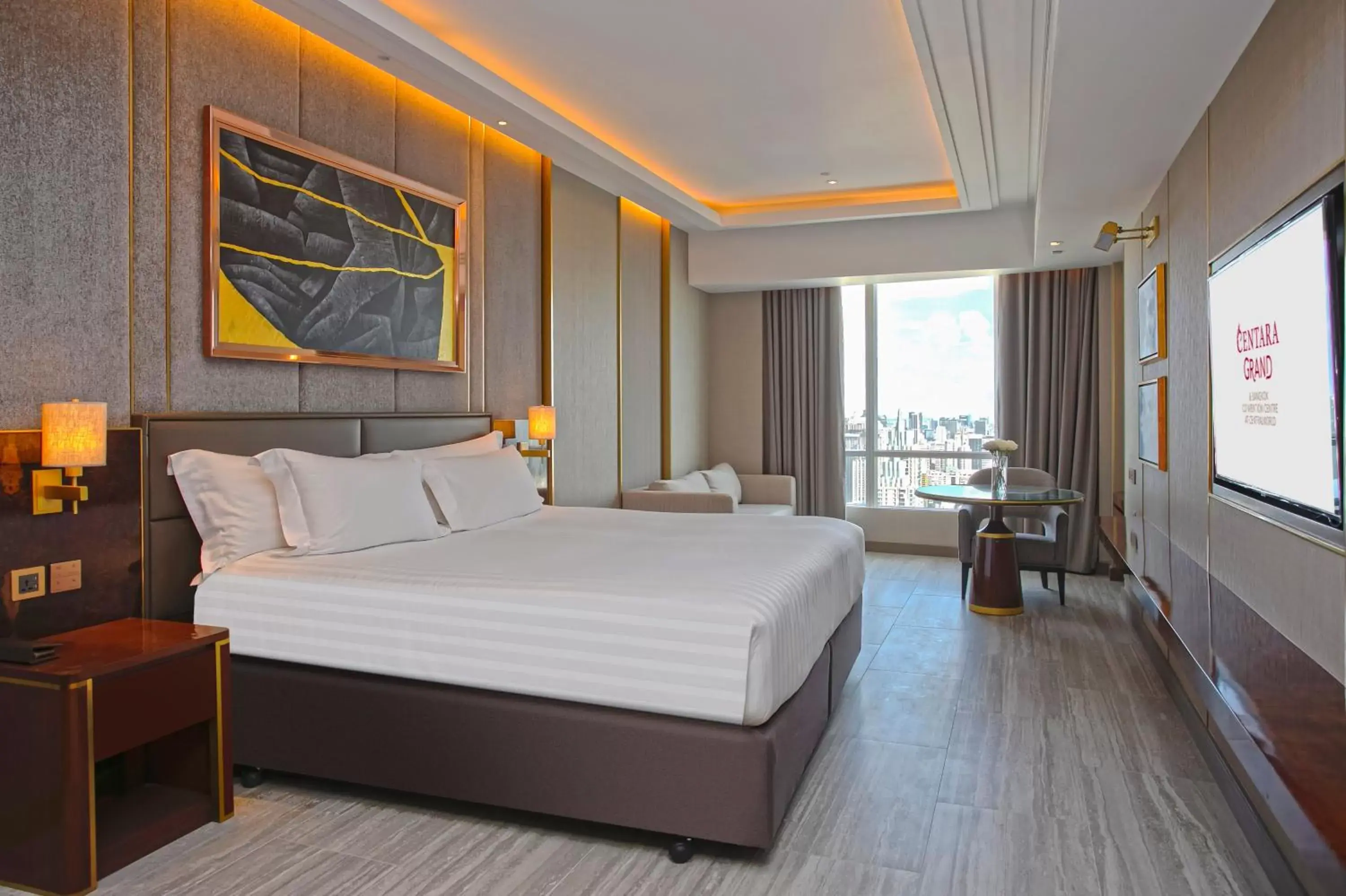 Photo of the whole room, Bed in Centara Grand At CentralWorld