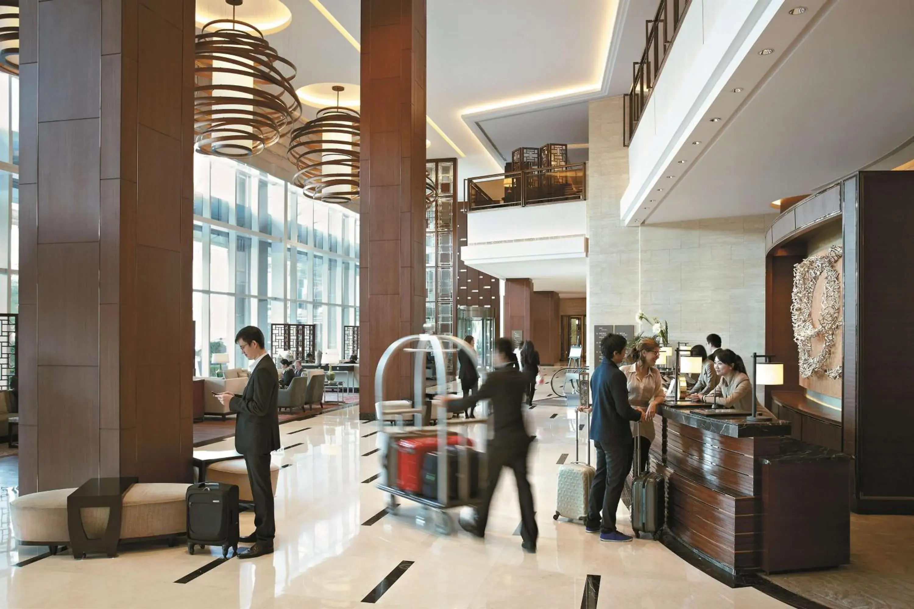 Lobby or reception, Restaurant/Places to Eat in Kerry Hotel Pudong, Shanghai
