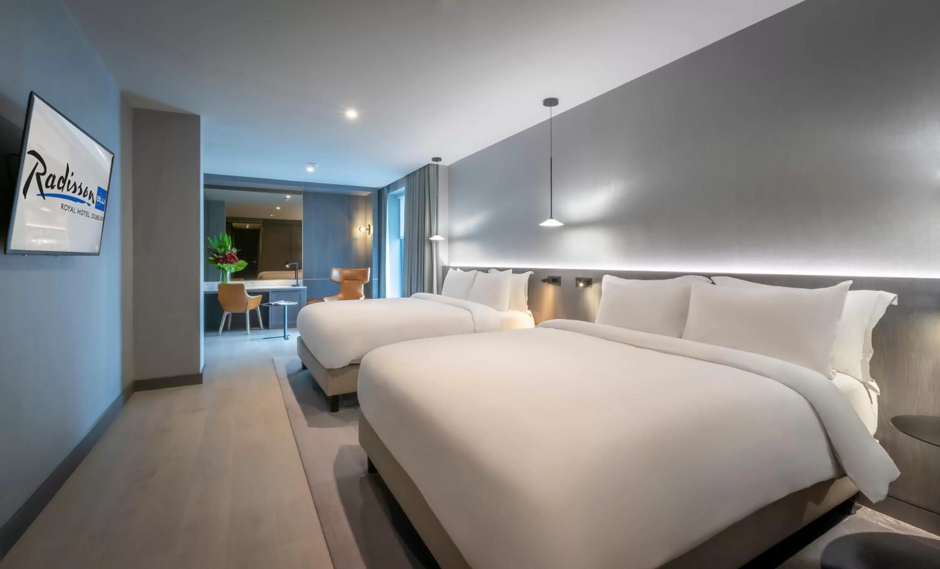 Bed in Radisson Blu Royal Hotel Dublin