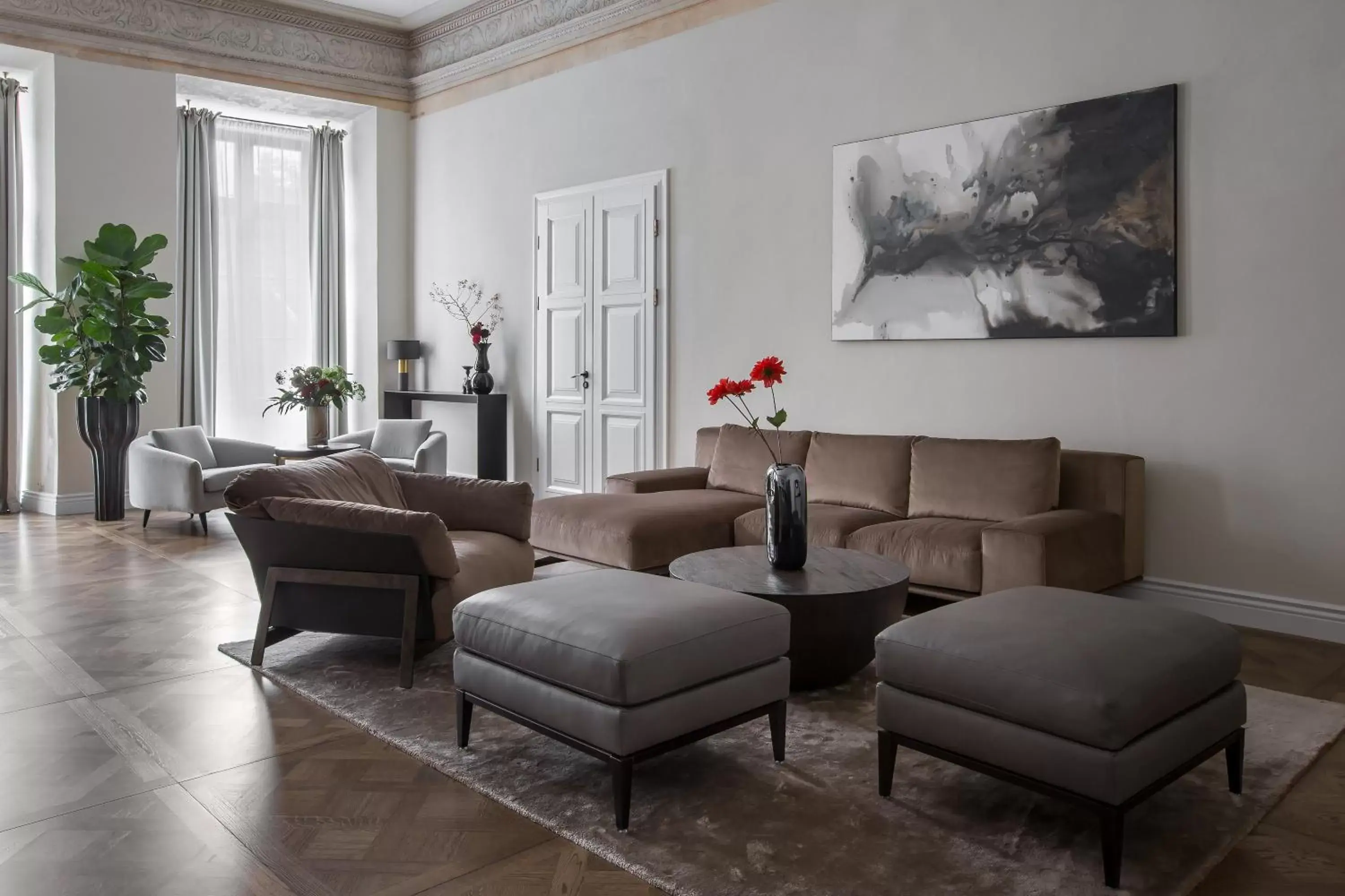 Living room, Seating Area in Hotel Pacai, Vilnius, a Member of Design Hotels