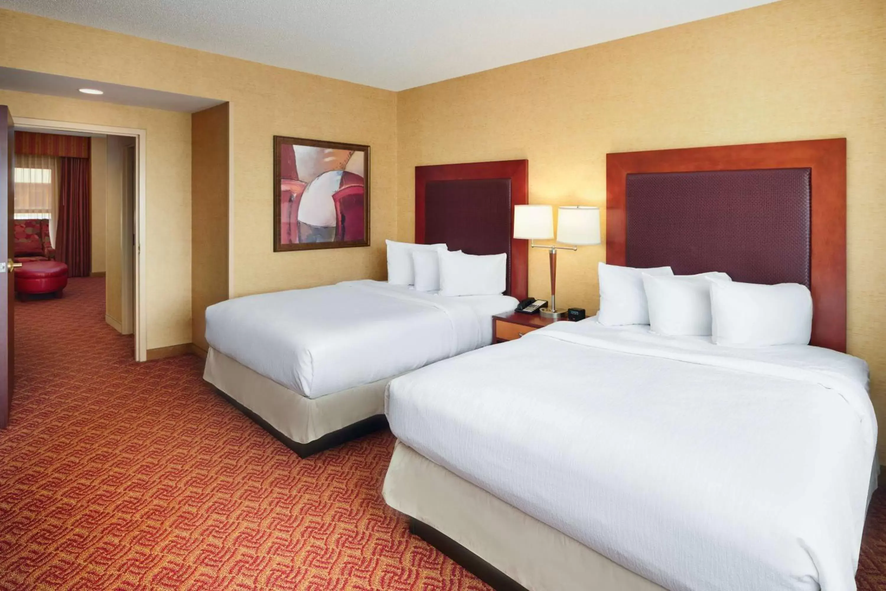 Bed in Embassy Suites by Hilton Charlotte Concord Golf Resort & Spa