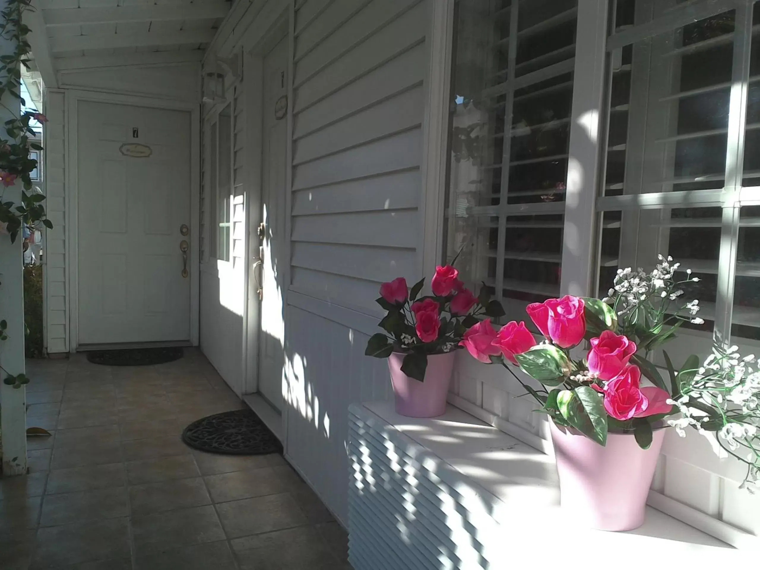 Patio in El Rancho Motel