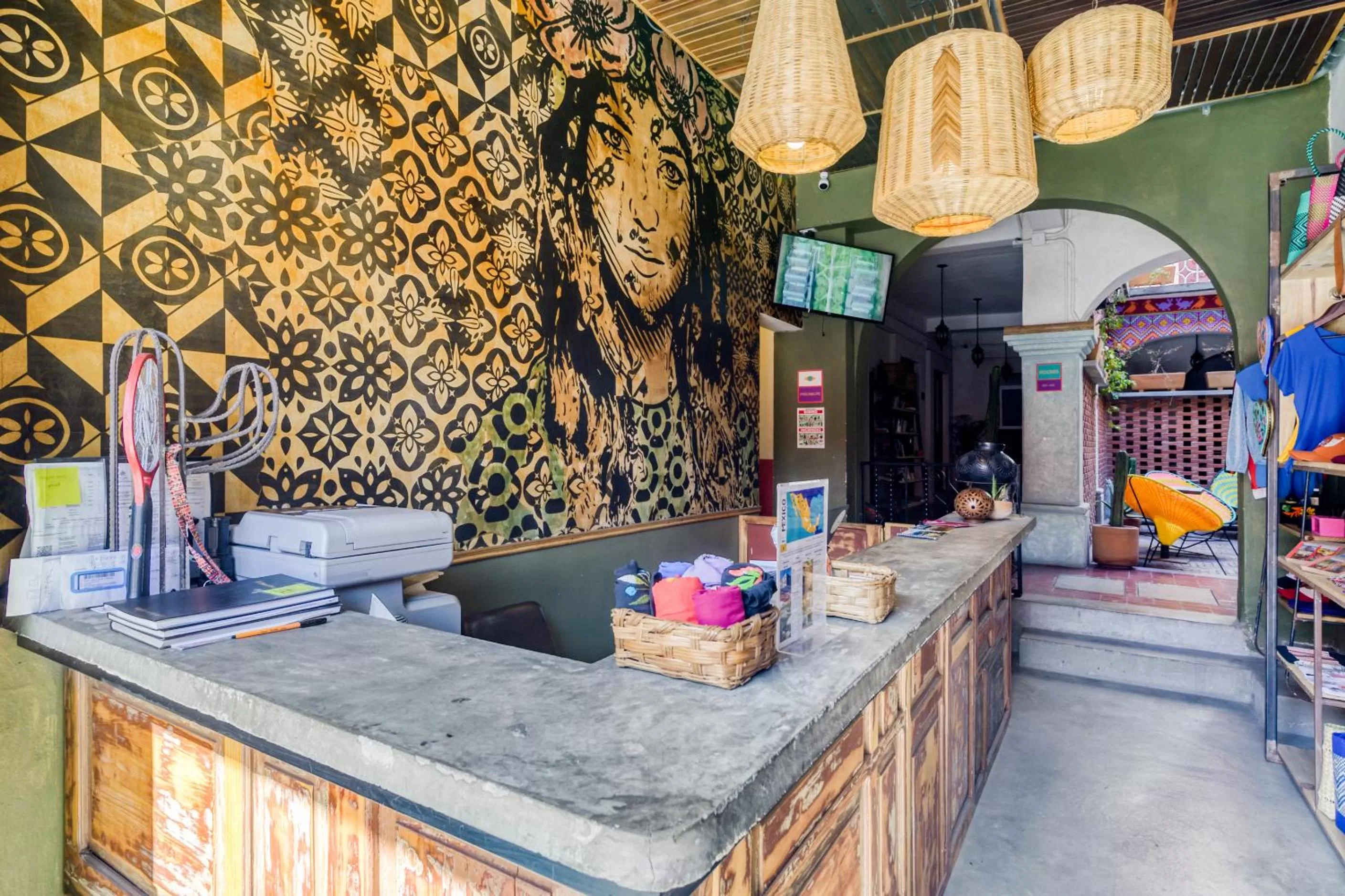 Lobby or reception in Selina Oaxaca