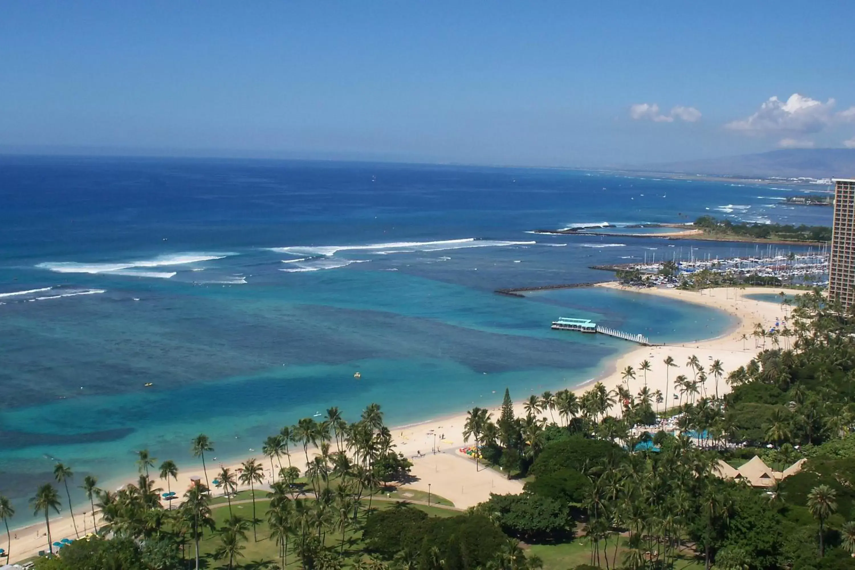 View (from property/room), Bird's-eye View in Trump International Hotel Waikiki