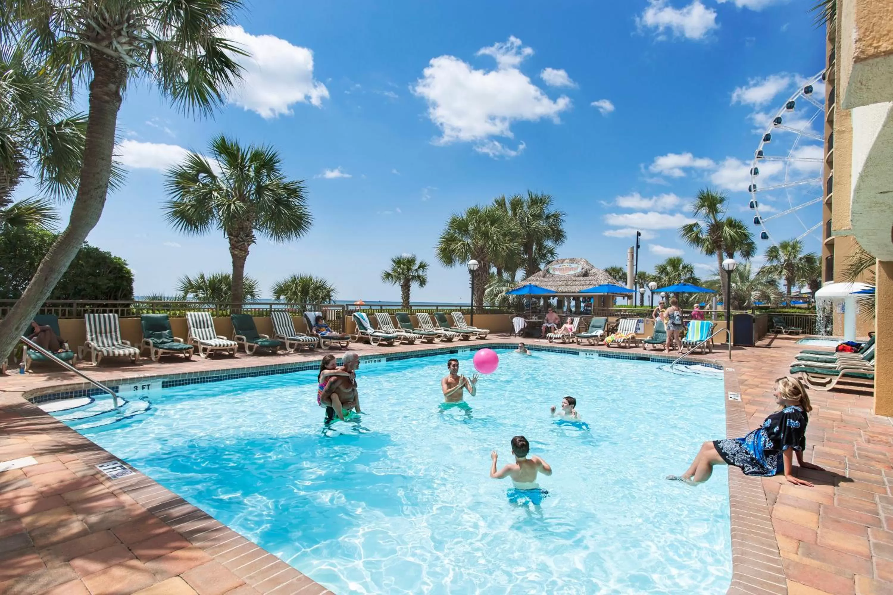 Swimming pool in Holiday Pavilion Resort on the Boardwalk