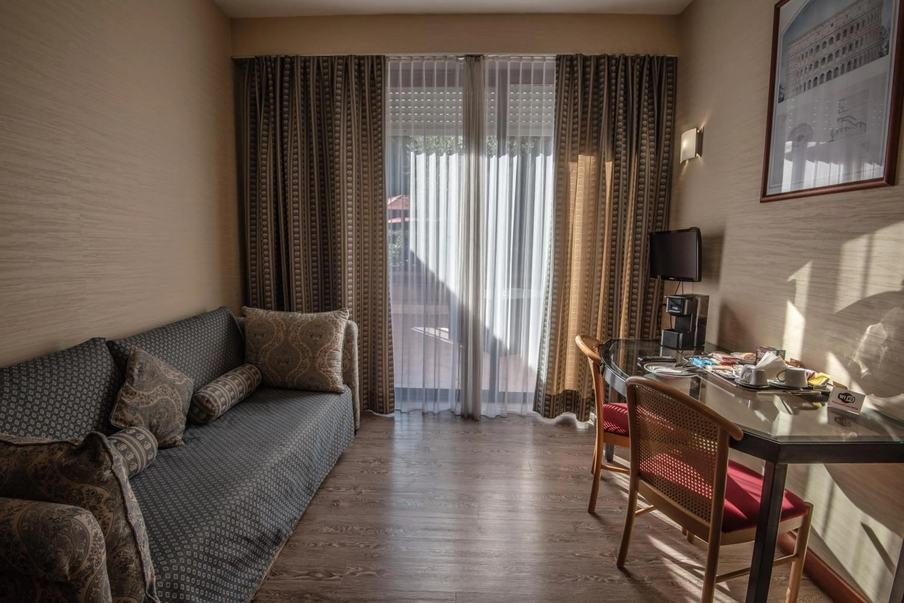 Seating area in Hotel Petra