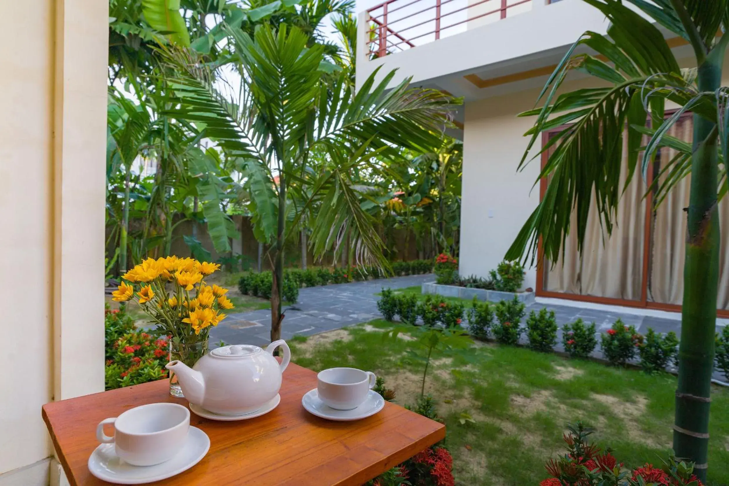 Balcony/Terrace in Herbal Tea Homestay