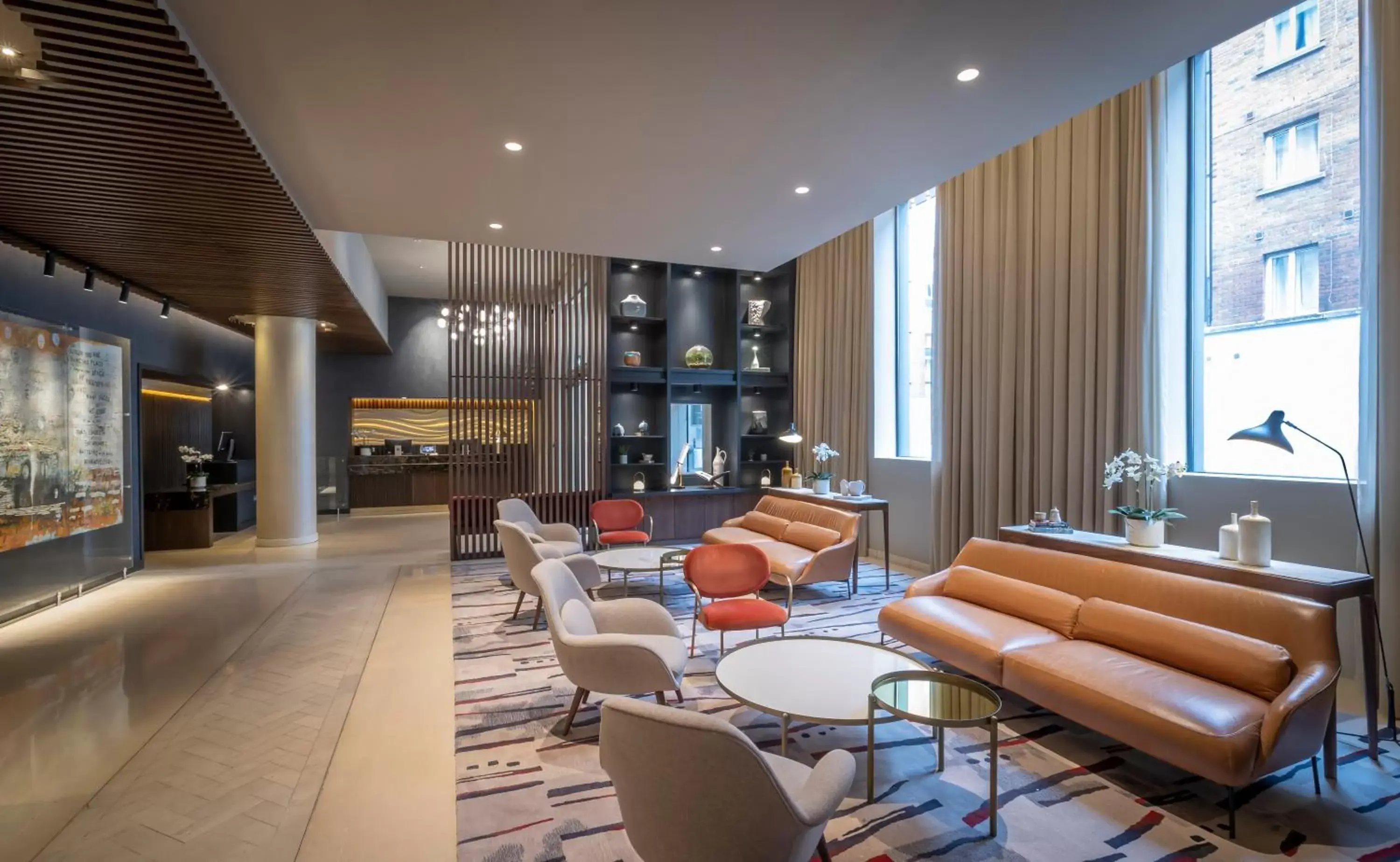 Lobby or reception, Lounge/Bar in The Morrison Dublin, Curio Collection by Hilton