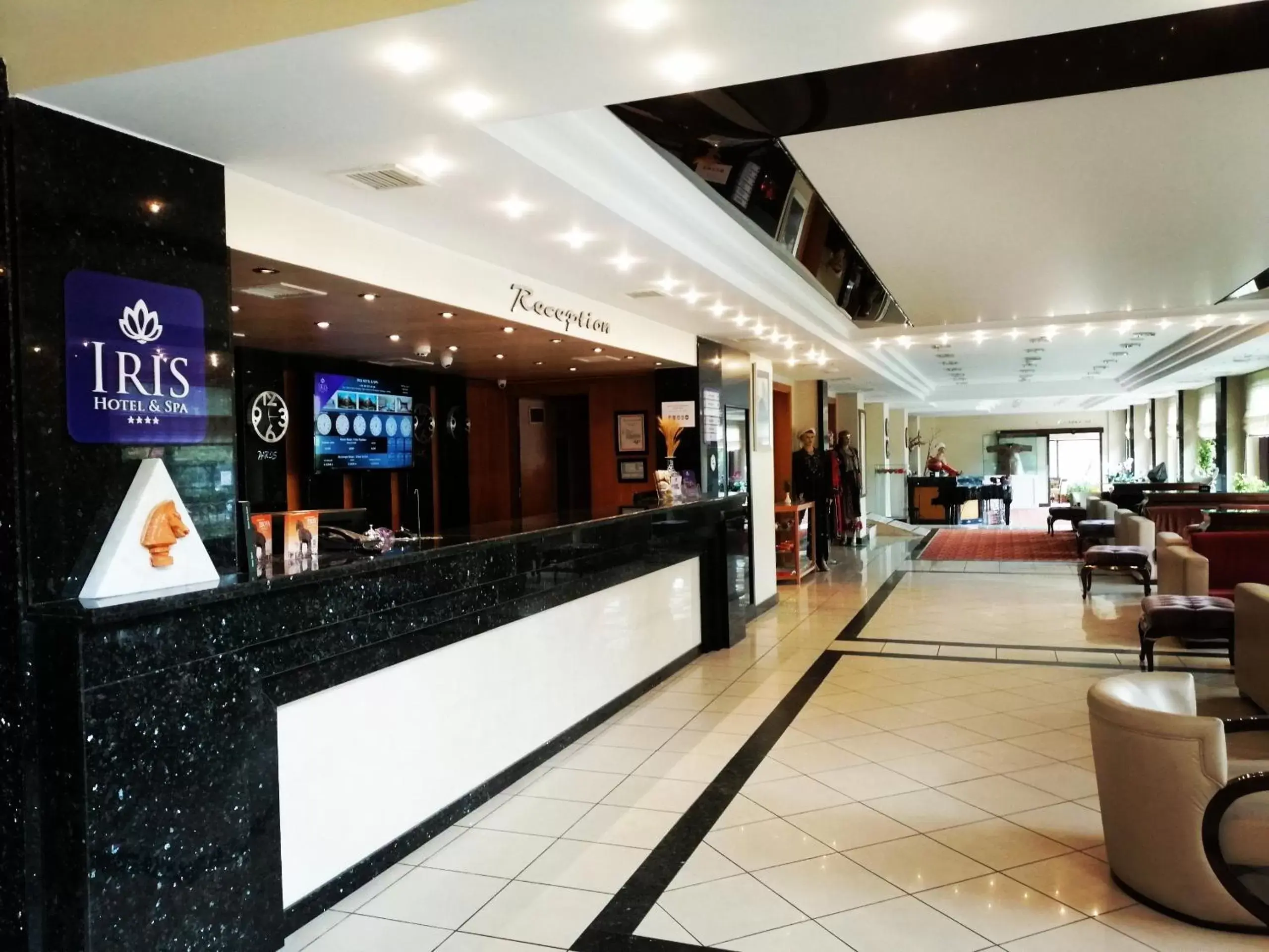 Lobby or reception in Iris Hotel & Spa Lobby or reception in Iris Hotel & Spa