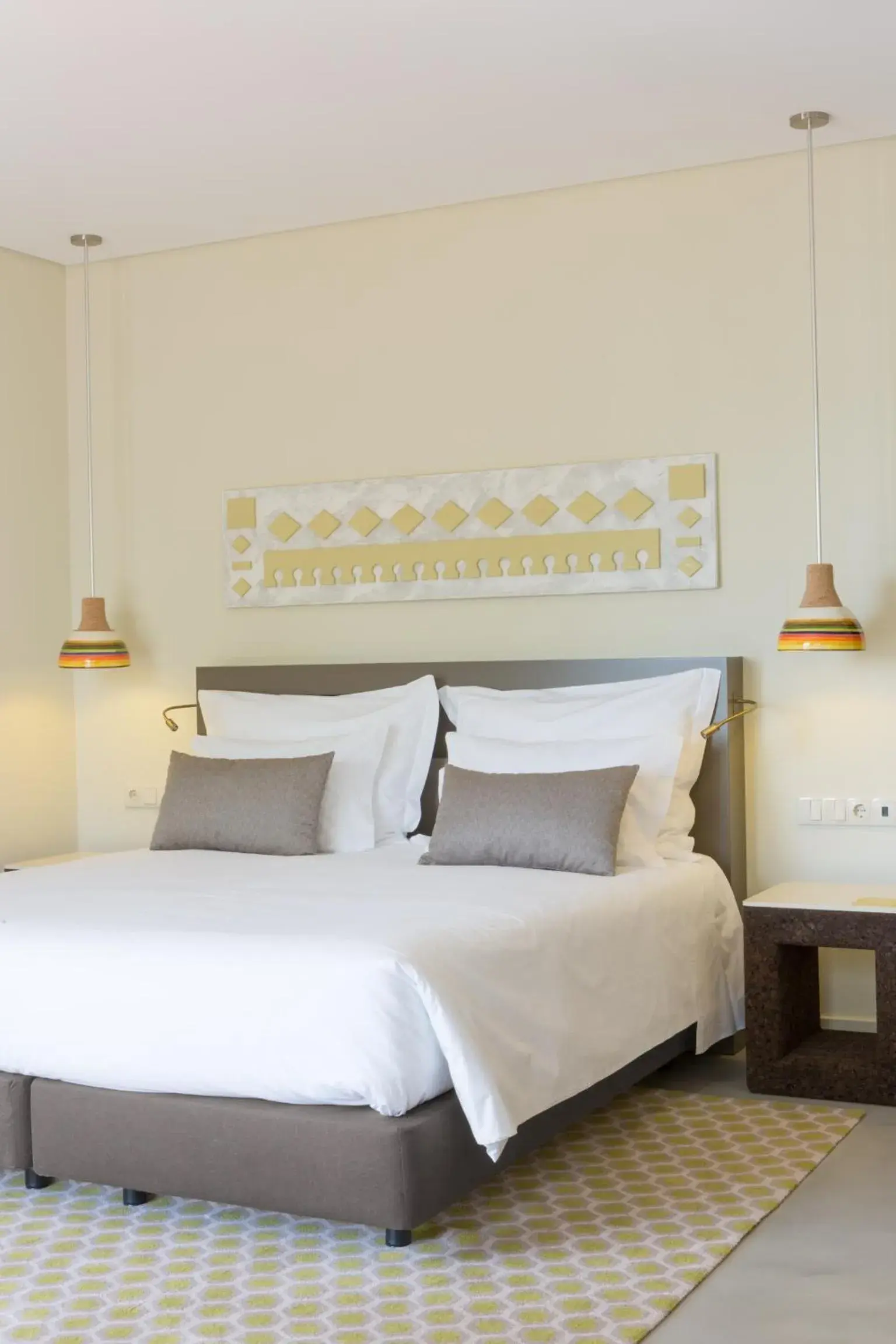 Bed in OZADI Tavira Hotel